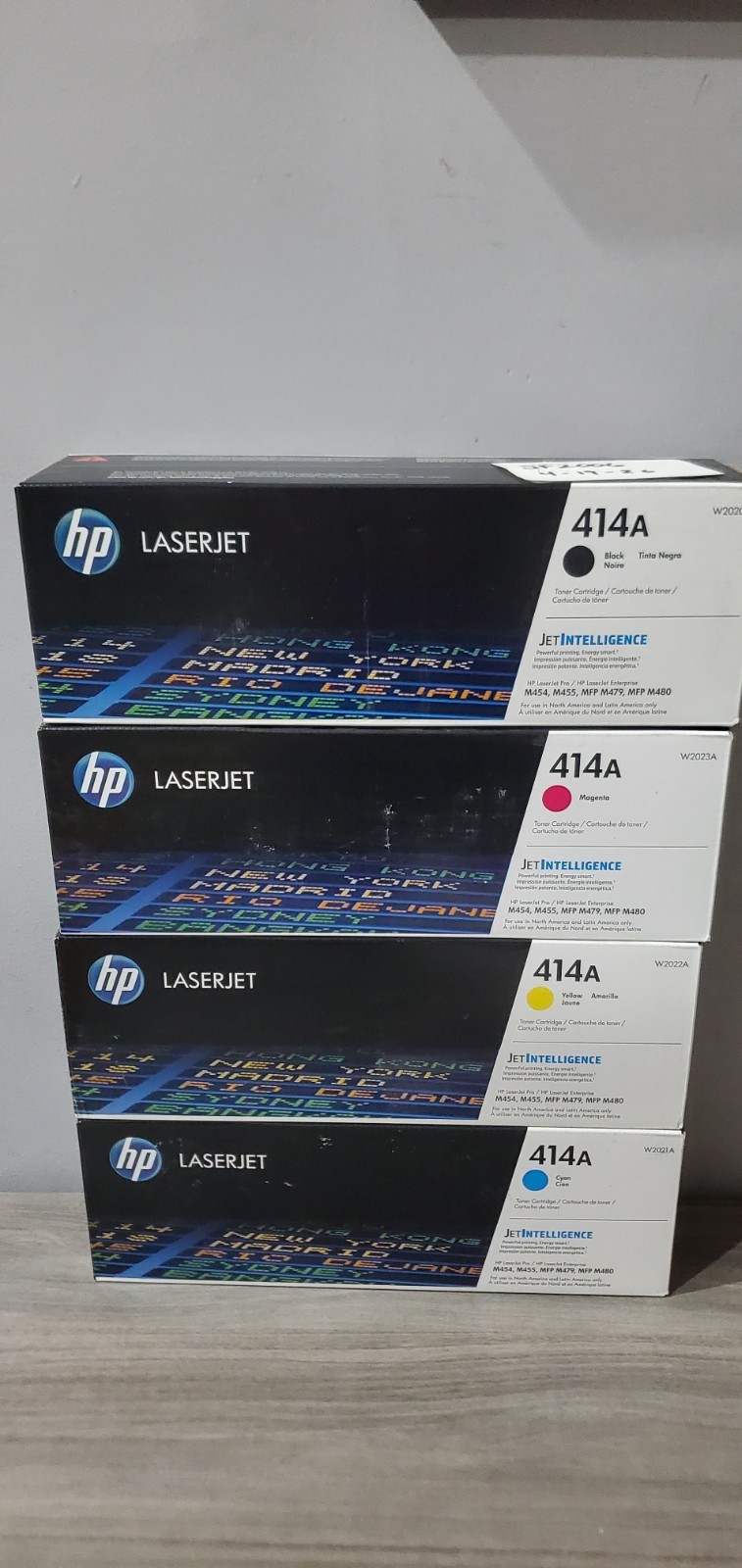 NEW! HP 414A Toner Cartridges CMYK W2020A W2021A W2022A W2023A Color Combo Pack