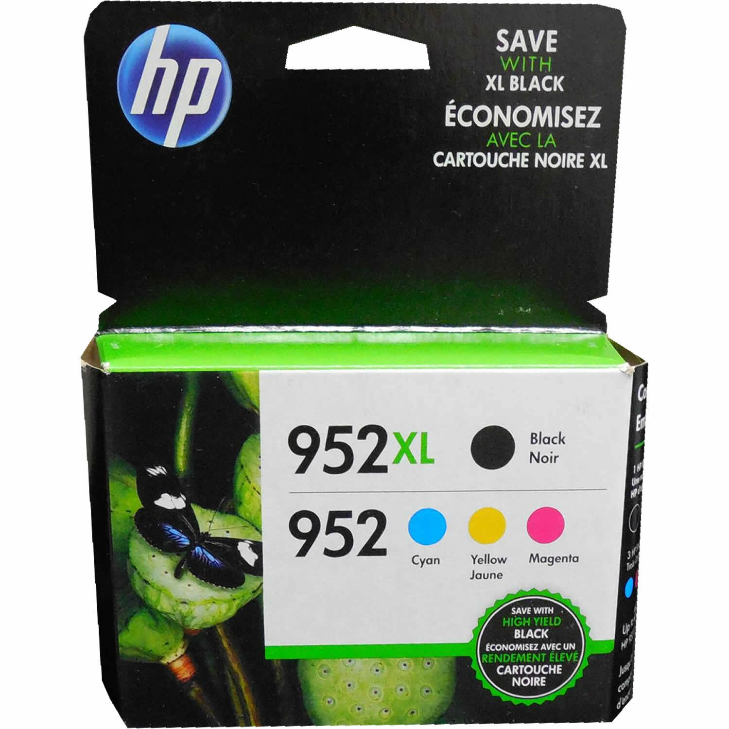 HP N9K28AN (952) Combo Black XL Tri Color Ink Cartridge OEM