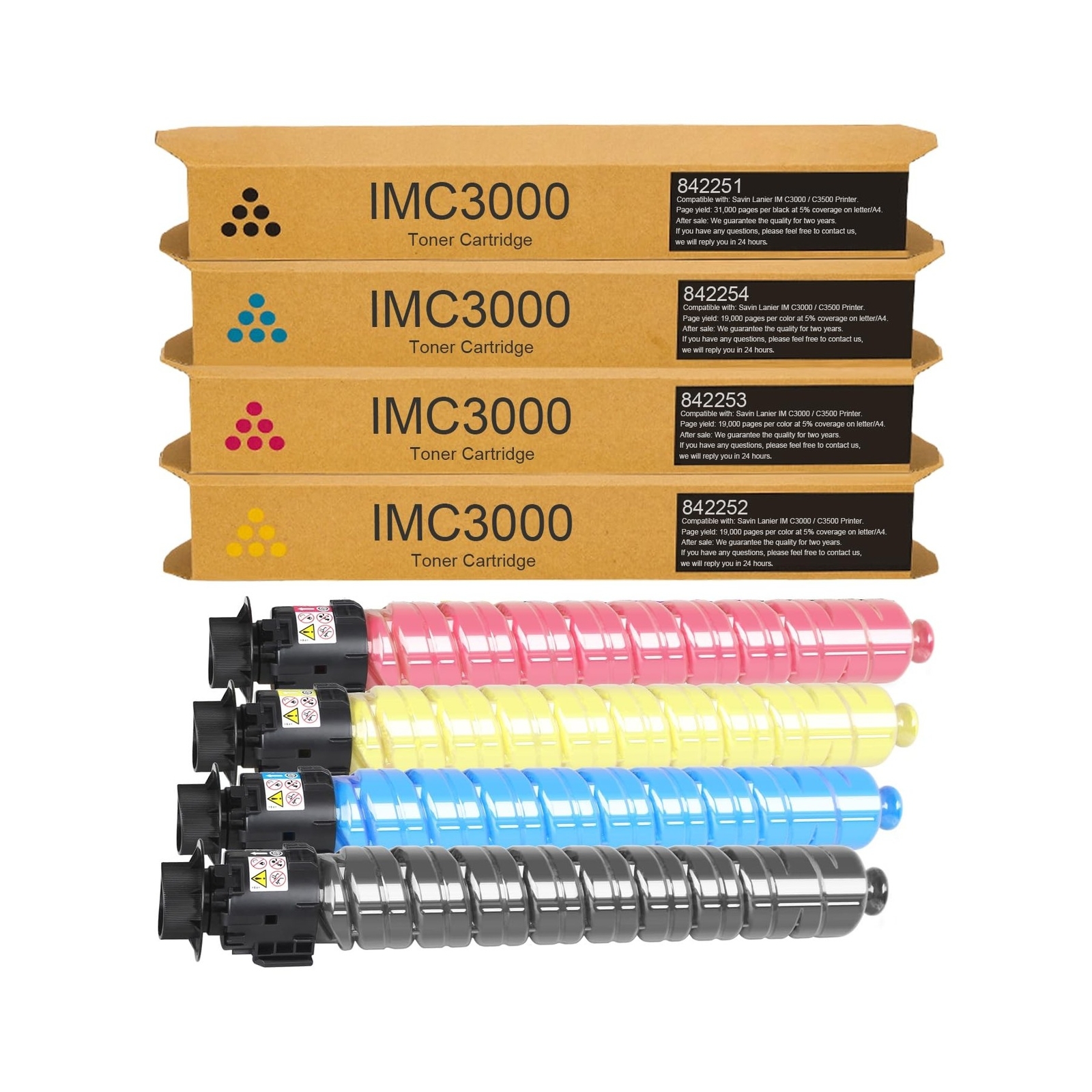 IMC3000 IMC3500 High Yield Toner Cartridge 842251 842252 842253 842254 Replac…