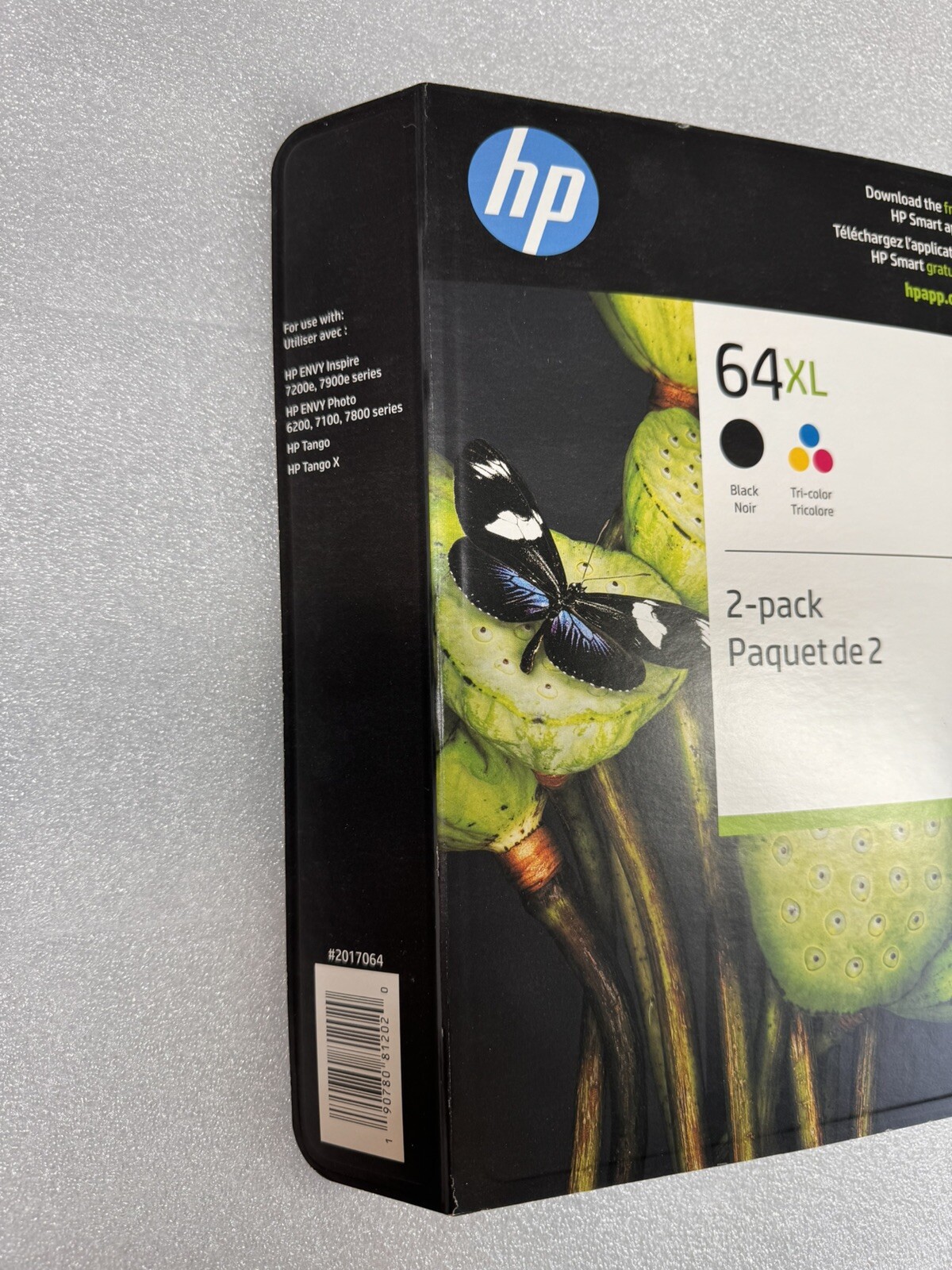 Genuine HP 64XL Black + Tri-Color Ink Cartridges High Yield X4D93BN Expire 11/24