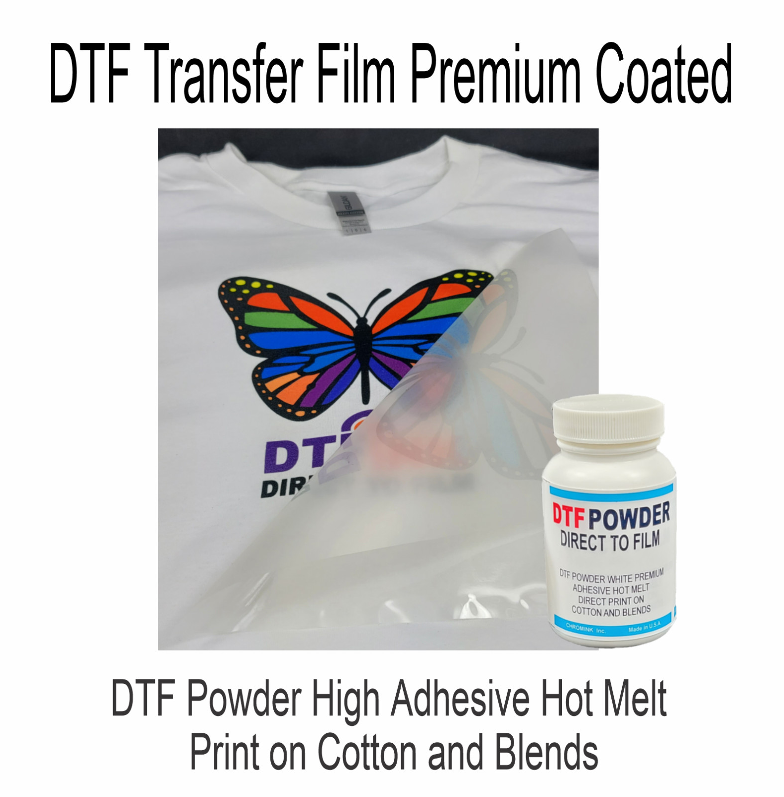 Epson Printer with DTF ink for Heat Printing Transfer T-Shirt Maker Bundle Kit
