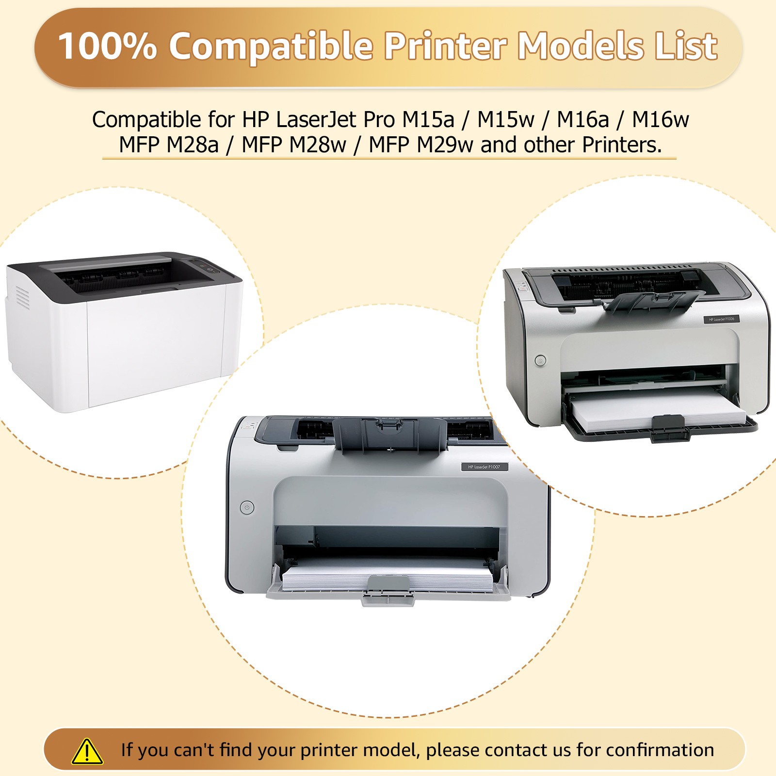 4PK 48A CF248A Toner Cartridge Replacement for HP LaserJet Pro M15a M15w M16a