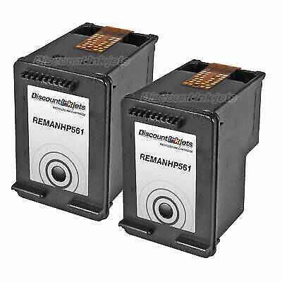 2 CH561WN Black Printer REMAN Ink Cartridge for HP 61 HP61 Deskjet 1000 1050