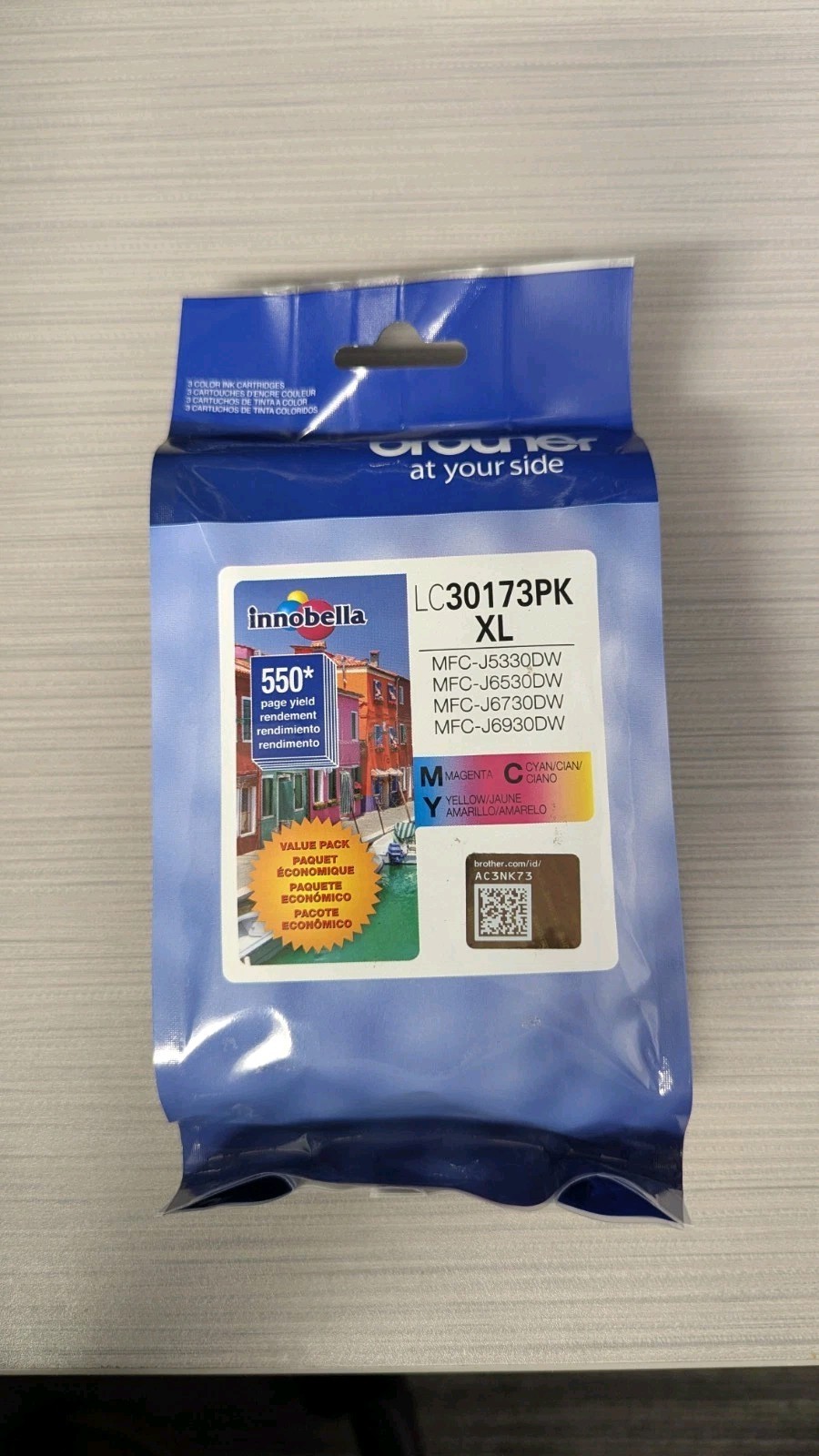 Brother LC30173PK High Yield Ink Cartridges CMY 3-Count Genuine XL Ink – 2 Packs