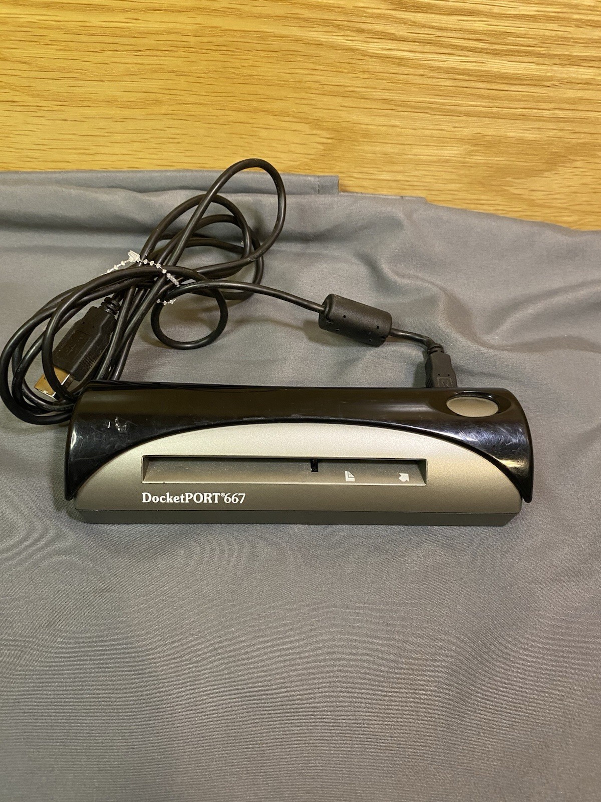 DocketPORT 667 Simplex Card Scanner USB Powered w/ USB Cable