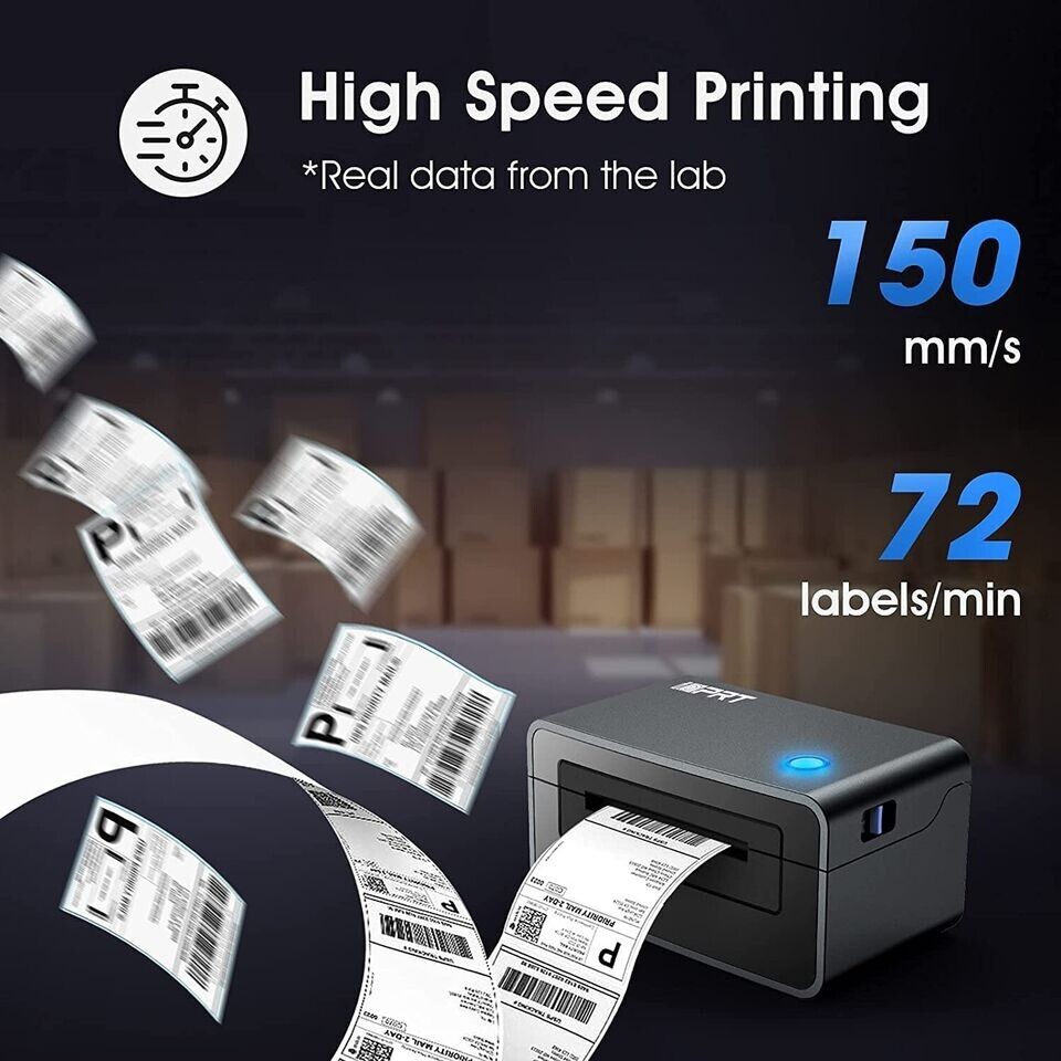 Thermal Label Printer – iDPRT SP410 Thermal Shipping Label Printer, 4×6 Label