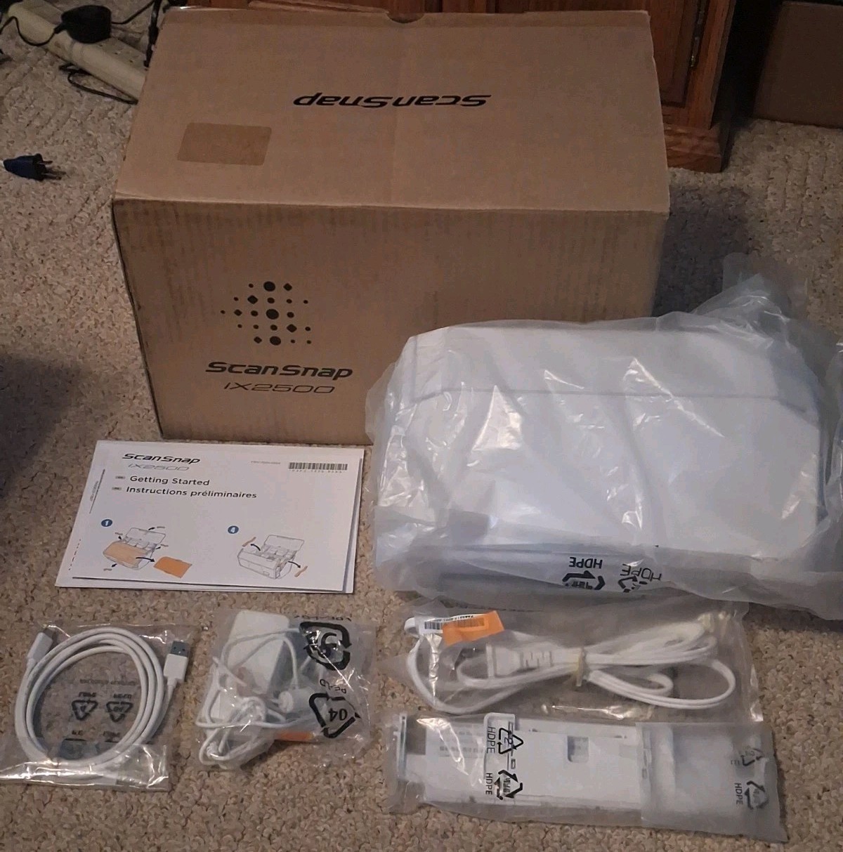 NEW! (OPEN BOX) Ricoh ScanSnap iX2500 Desktop Document Wireless Scanner! White