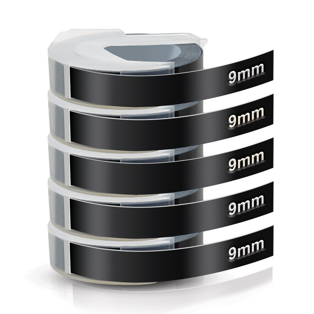 3D Embossing Label Maker with 5 Color Label Tapes 3/8″ for Dymo Omega Xpress