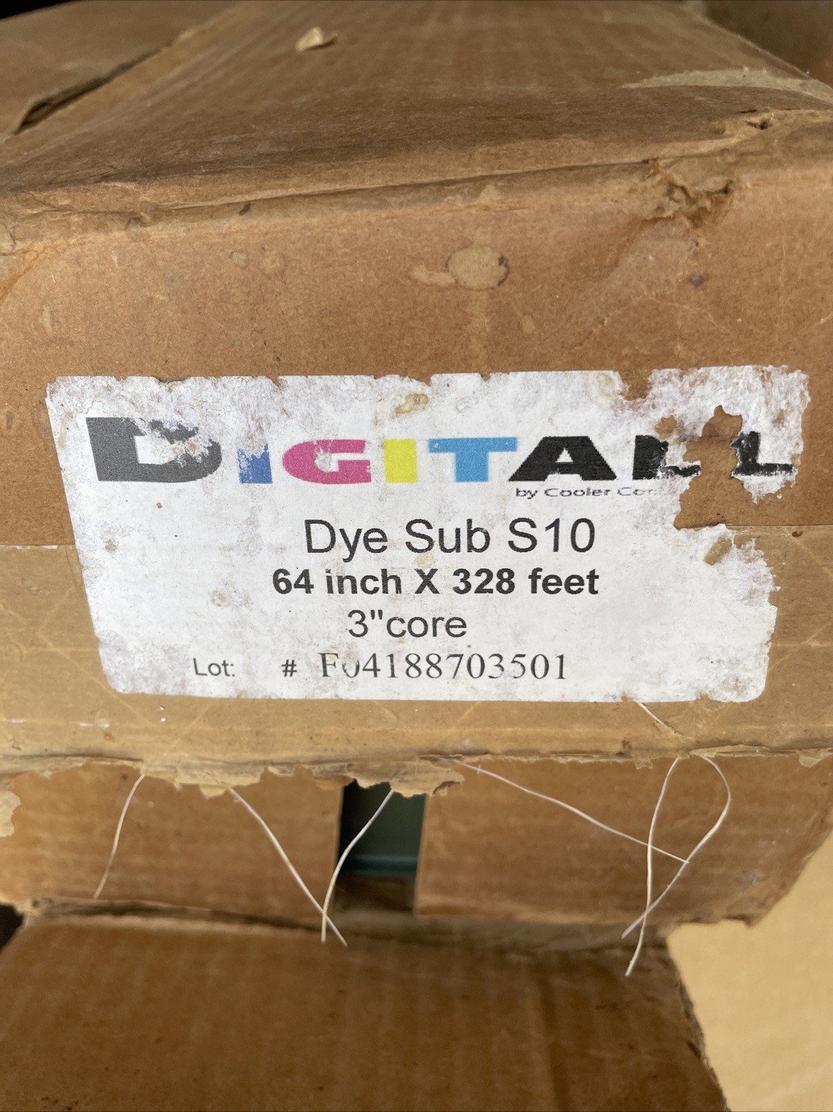 64″ Dye-Sublimation Paper Rolls 328 Ft Long Dye-Sub NEW