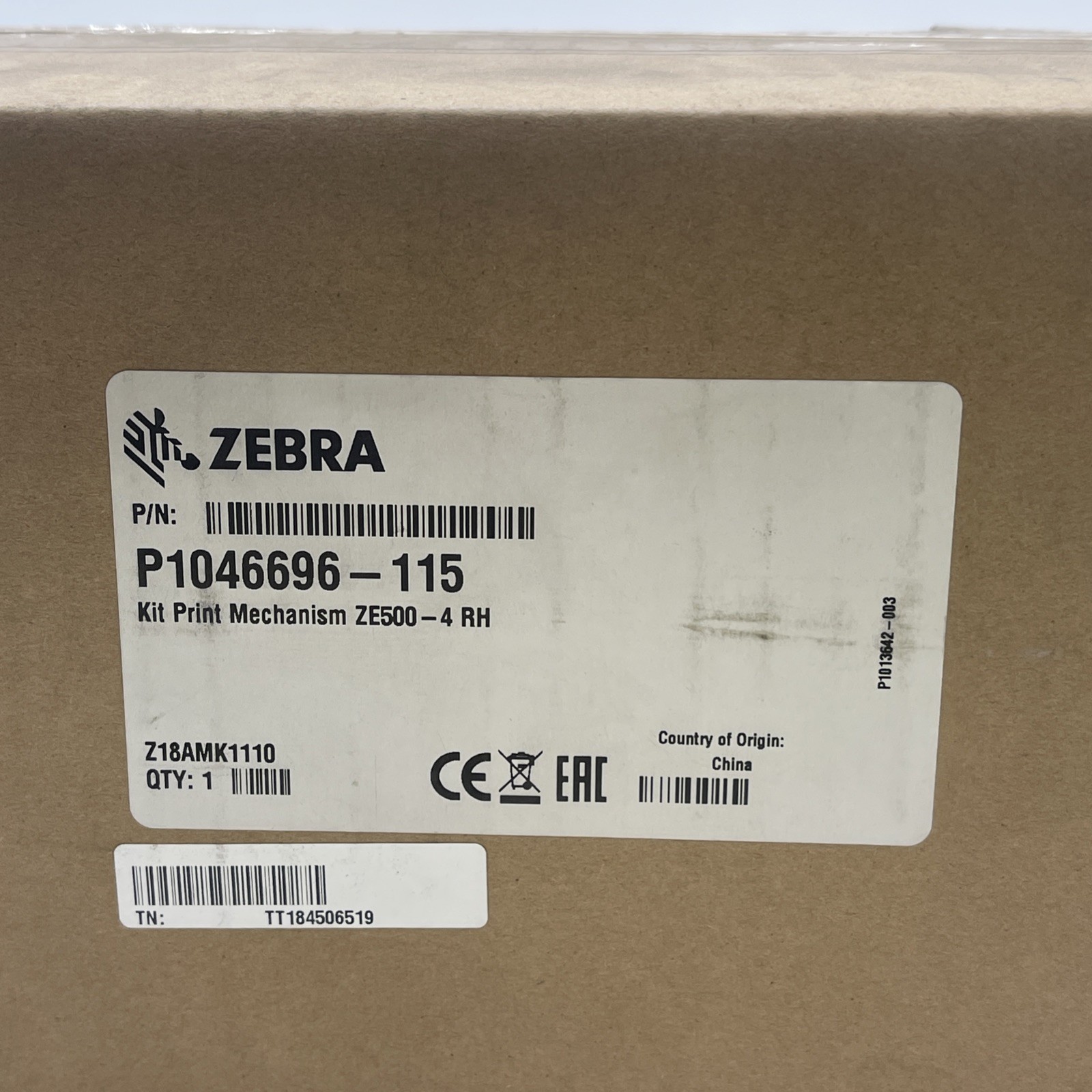 Zebra P1046696-115 Print Mechanism RH For ZE500-4RH(ZBRA-1)
