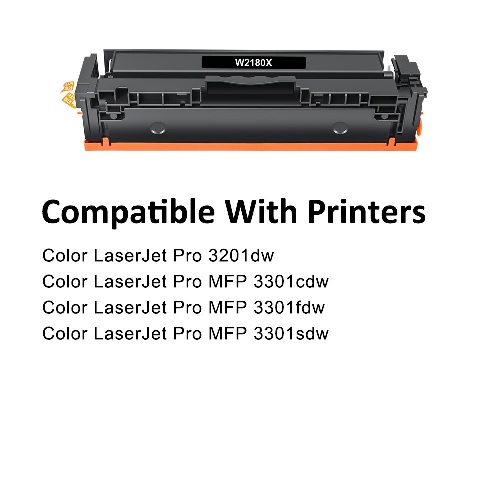 4PK 218X Toner Cartridge for HP Color LaserJet Pro MFP 3301fdw 3201dw 3301sdw