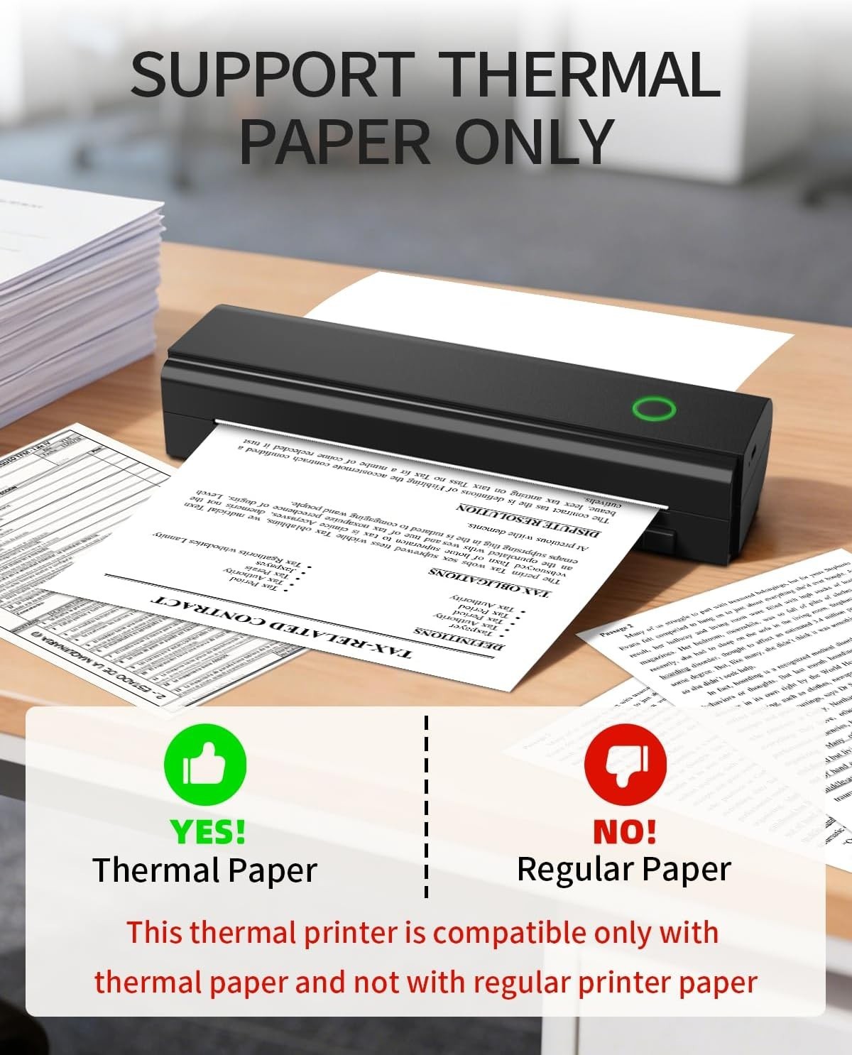 N80 Portable Bluetooth Thermal Printer – Wireless Mobile Printing Solution