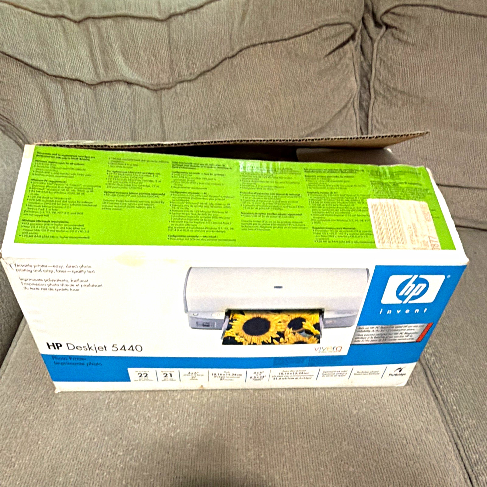 HP DeskJet 5440 Color Inkjet Printer USB 2.0 4800×1200 w/ Adapter Manuals