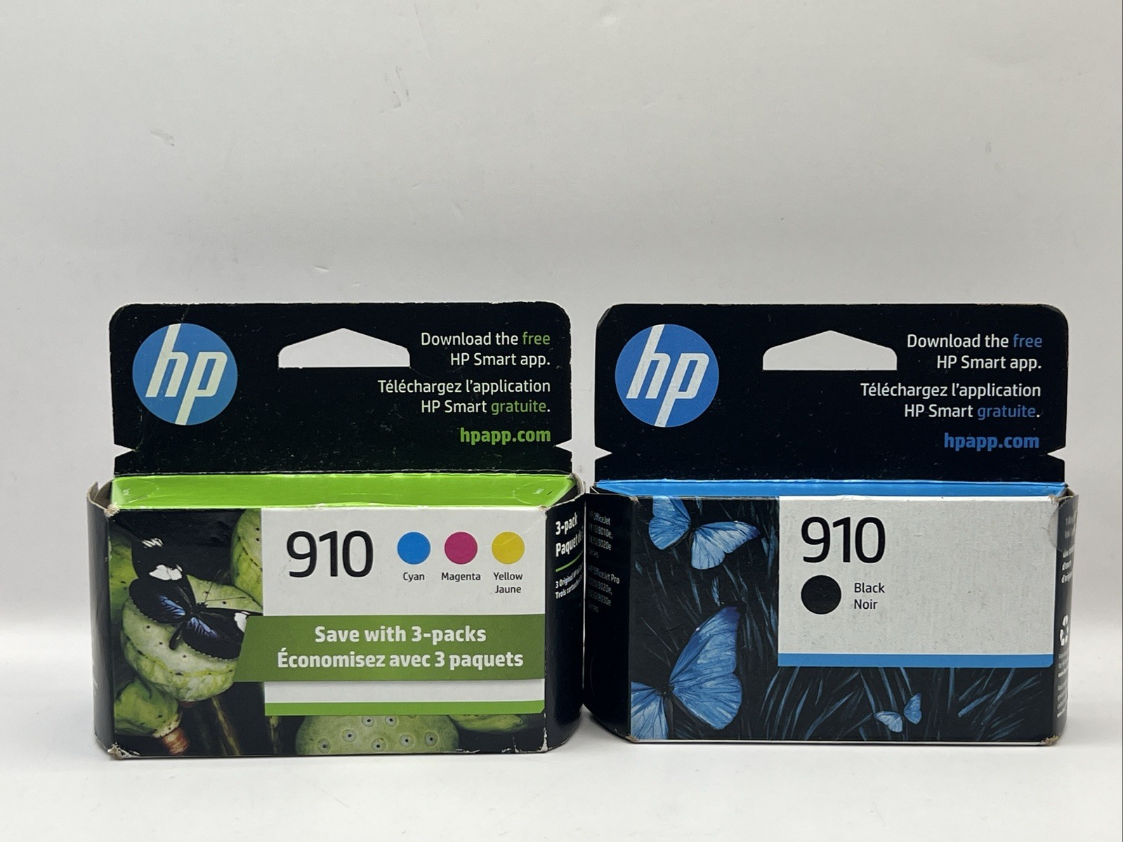 HP 910 Genuine Ink Cartridge 4-Pack Cyan Magenta Yellow Black AUG/2025