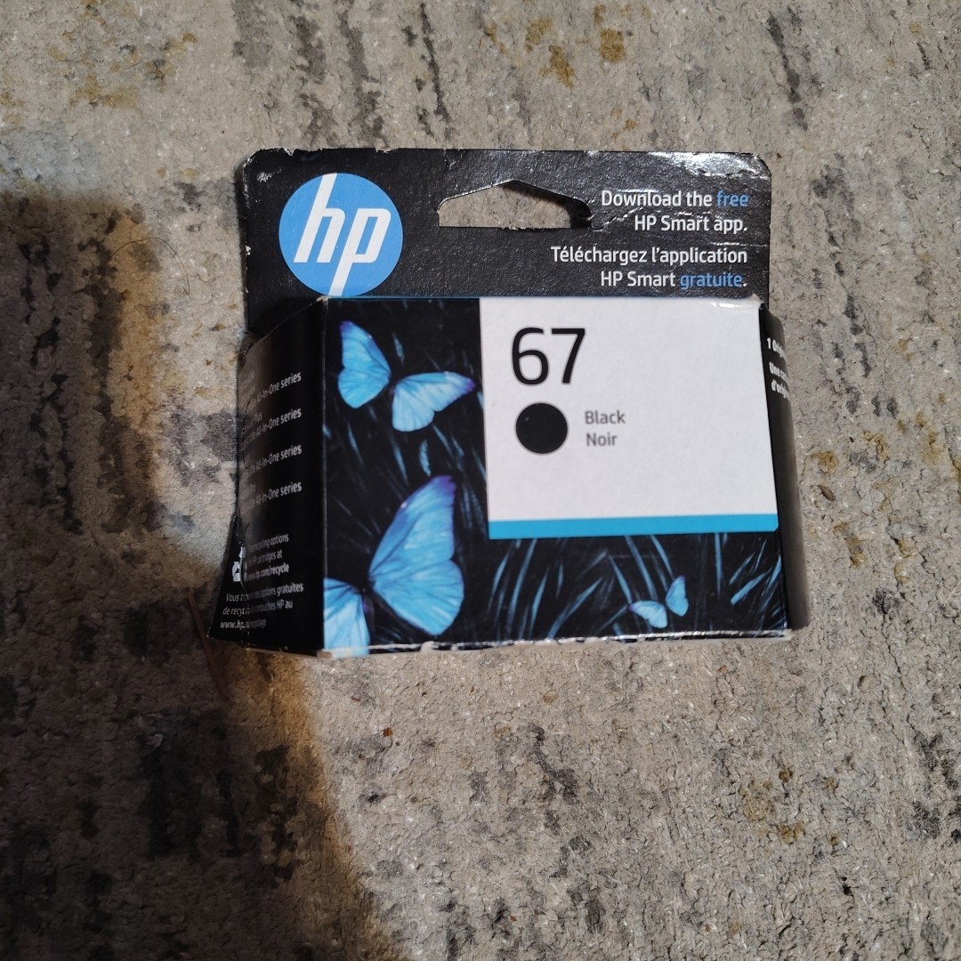Genuine HP 67 Black Original Ink Cartridge *EXPIRED on Nov2023*