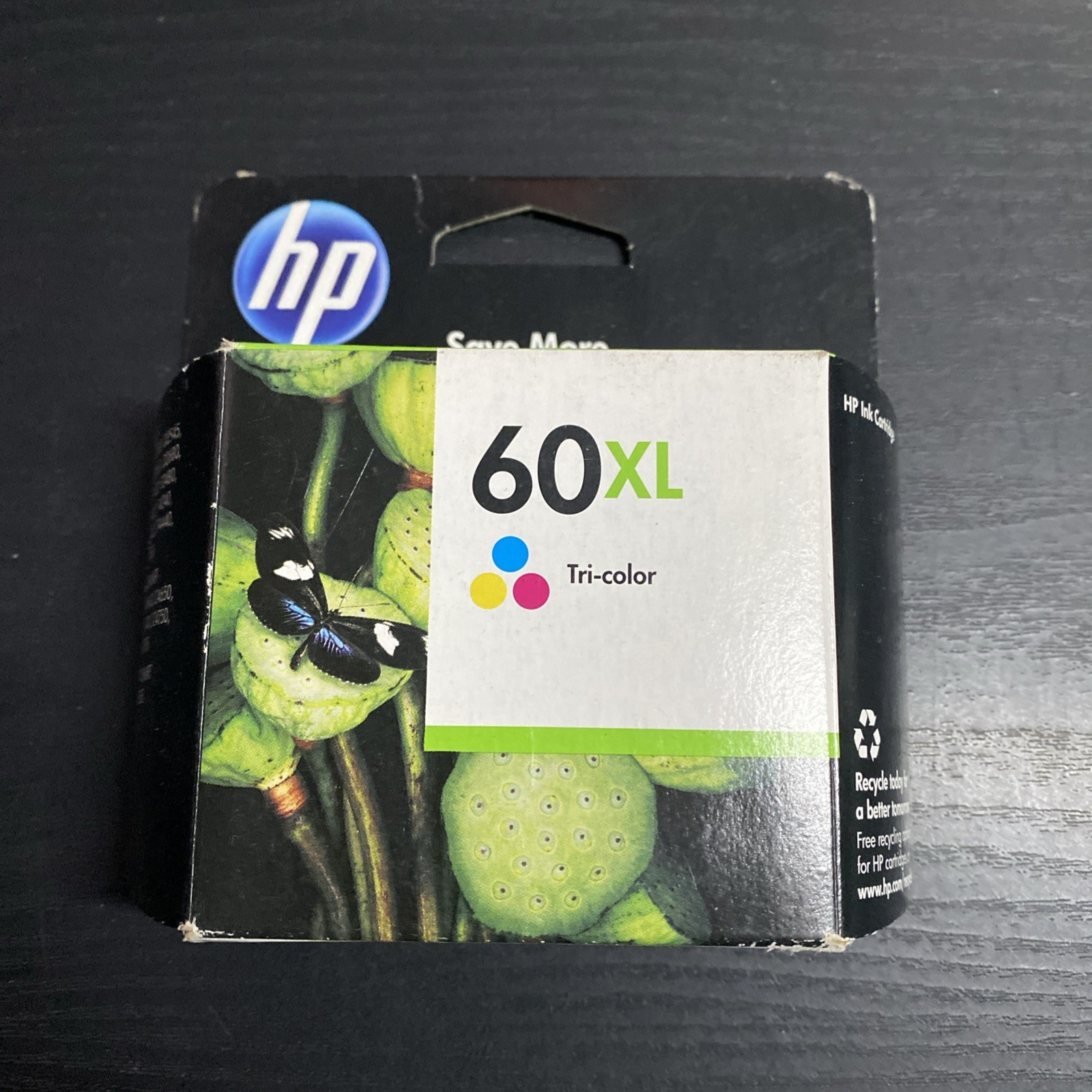 HP 60XL Tri Color Ink Cartridge CC641WN OEM Genuine – EXP 11/2012