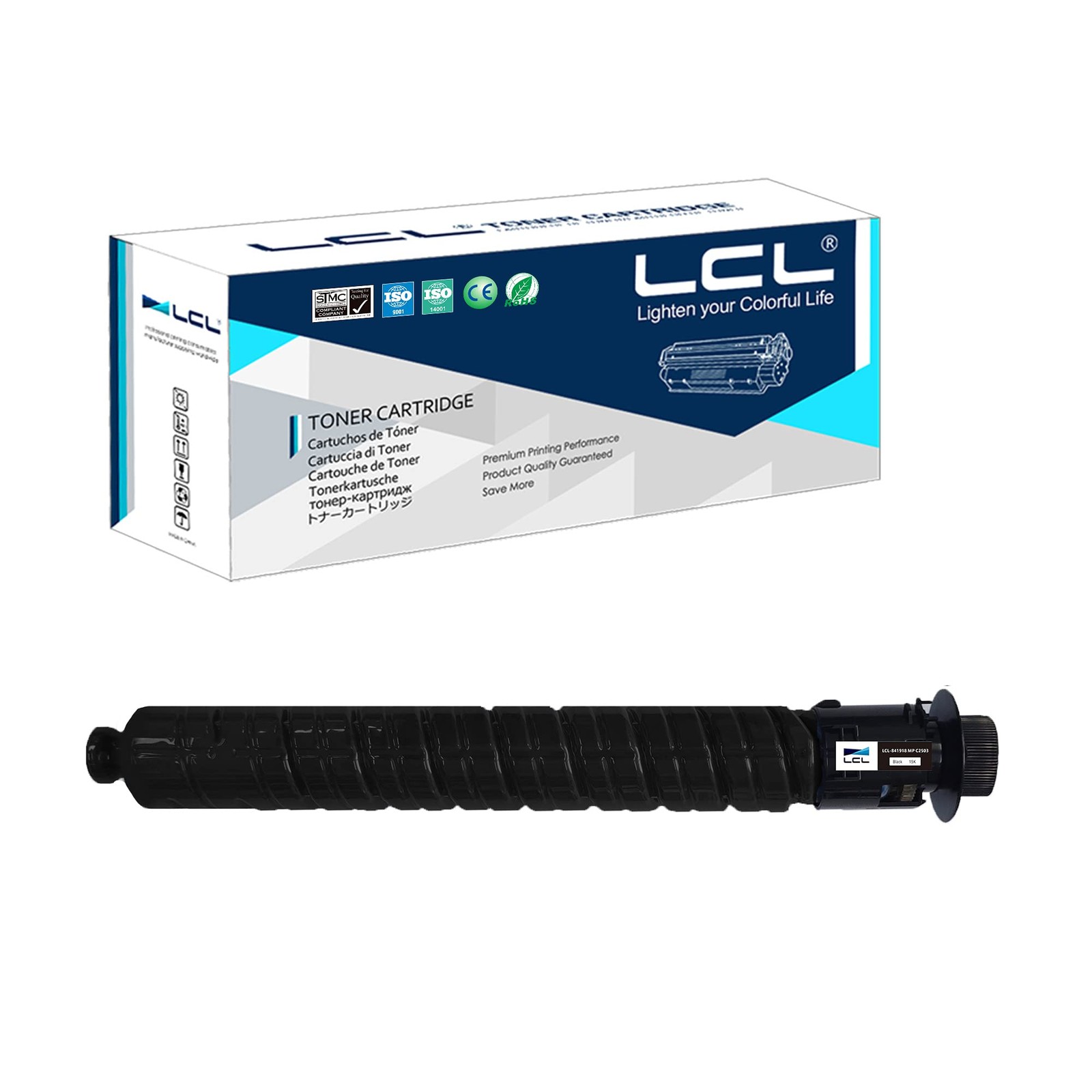 LCL C2503H Black Toner Cartridge Replacement for Ricoh MP C2503 C2503H 841918