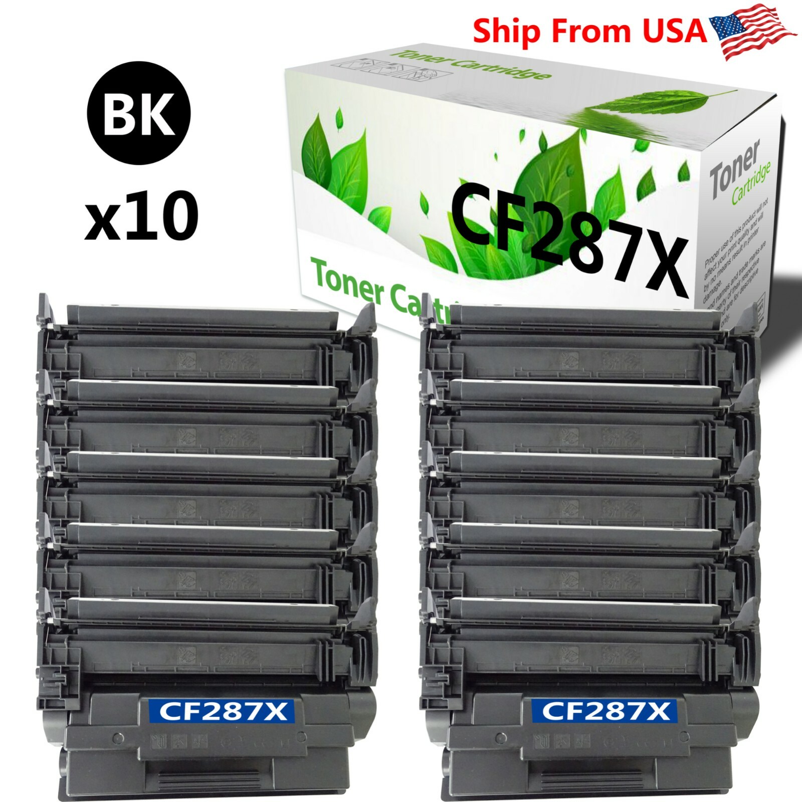 10PK CF287X 287X Toner Cartridge CF287A for M506n M506dn M506x M501n