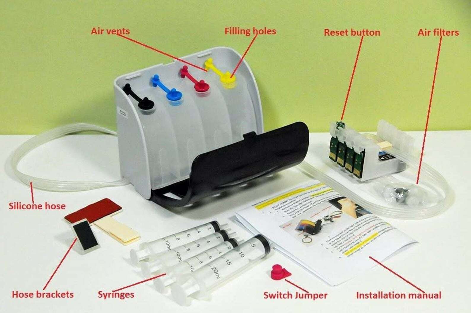empty refillable CISS ink system for Stylus C88 C88+ T060 60 ink cartridge