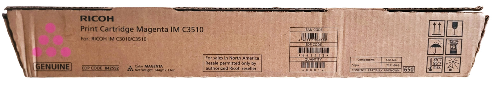 Ricoh IM C3510 842550 842551 Print Cartridge