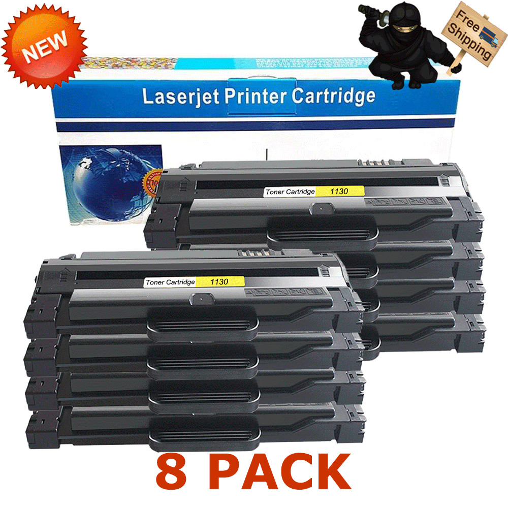 8 PK Black Toner Cartridge 330-9523 7H53W for Dell 1130 1133 1135 1135n Printer