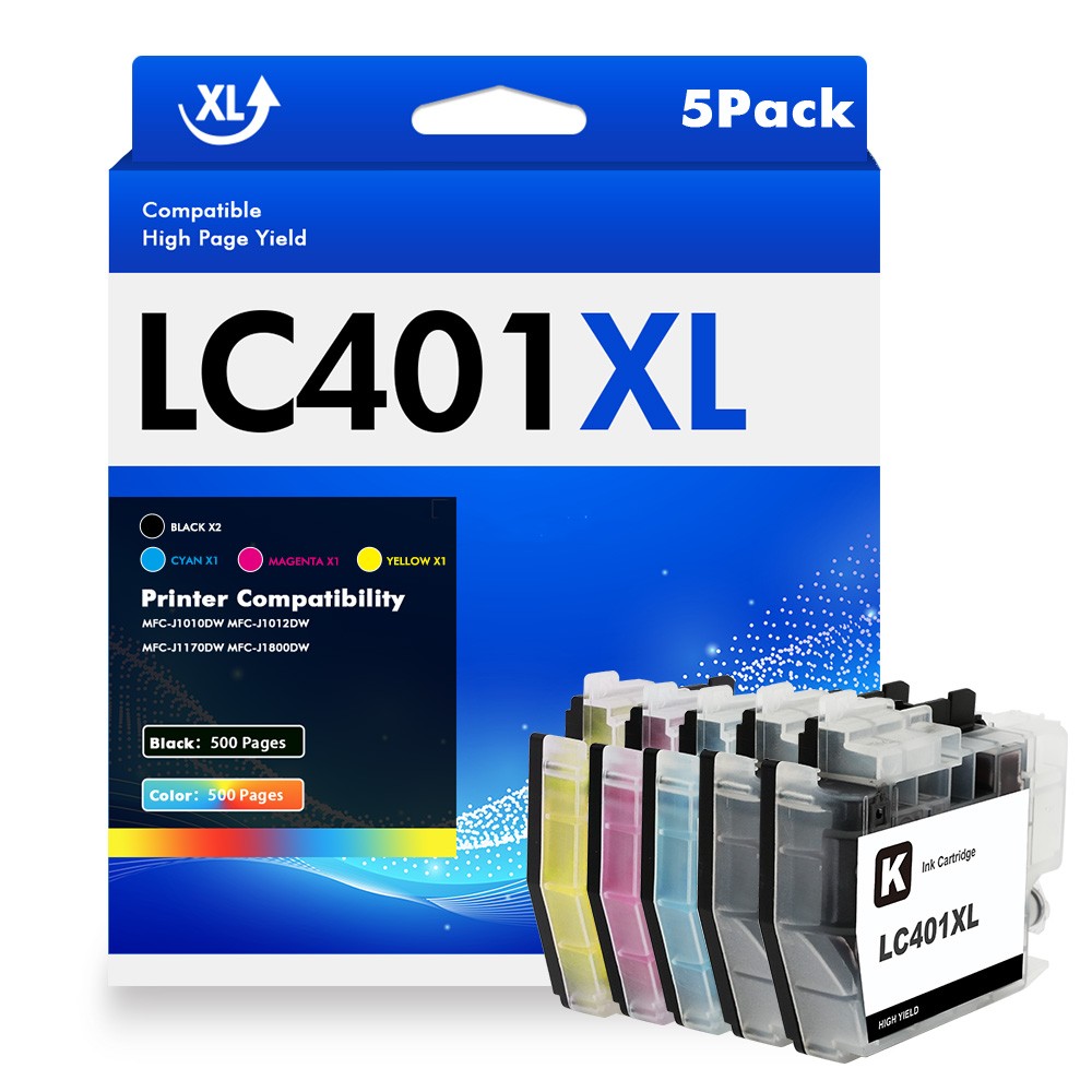 LC401XL Ink compatible for Brother LC-401XL MFC-J1010DW MFC-J1012DW J1170DW