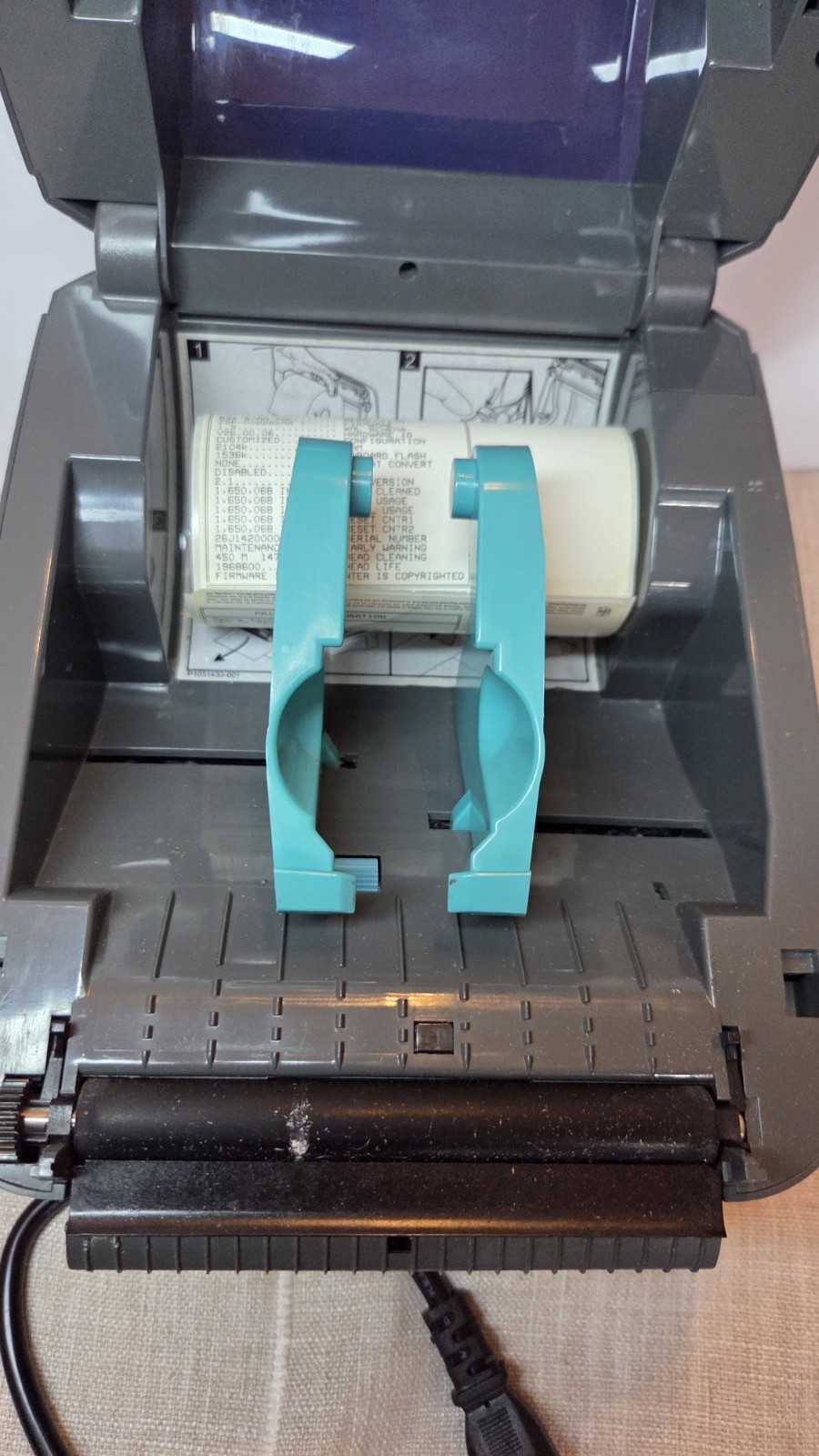 Zebra ZP 450 CTP Direct Thermal Shipping Label CCD Printer Black DPI