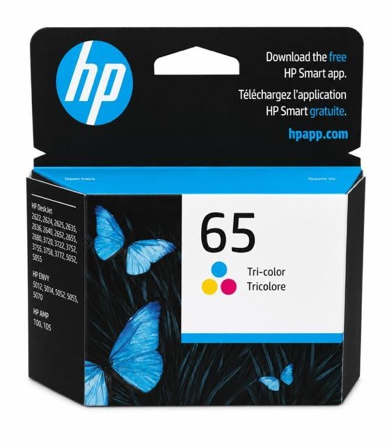 HP #65 Color Ink Cartridge 65 N9K01AN NEW GENUINE-SEALED 06/2027
