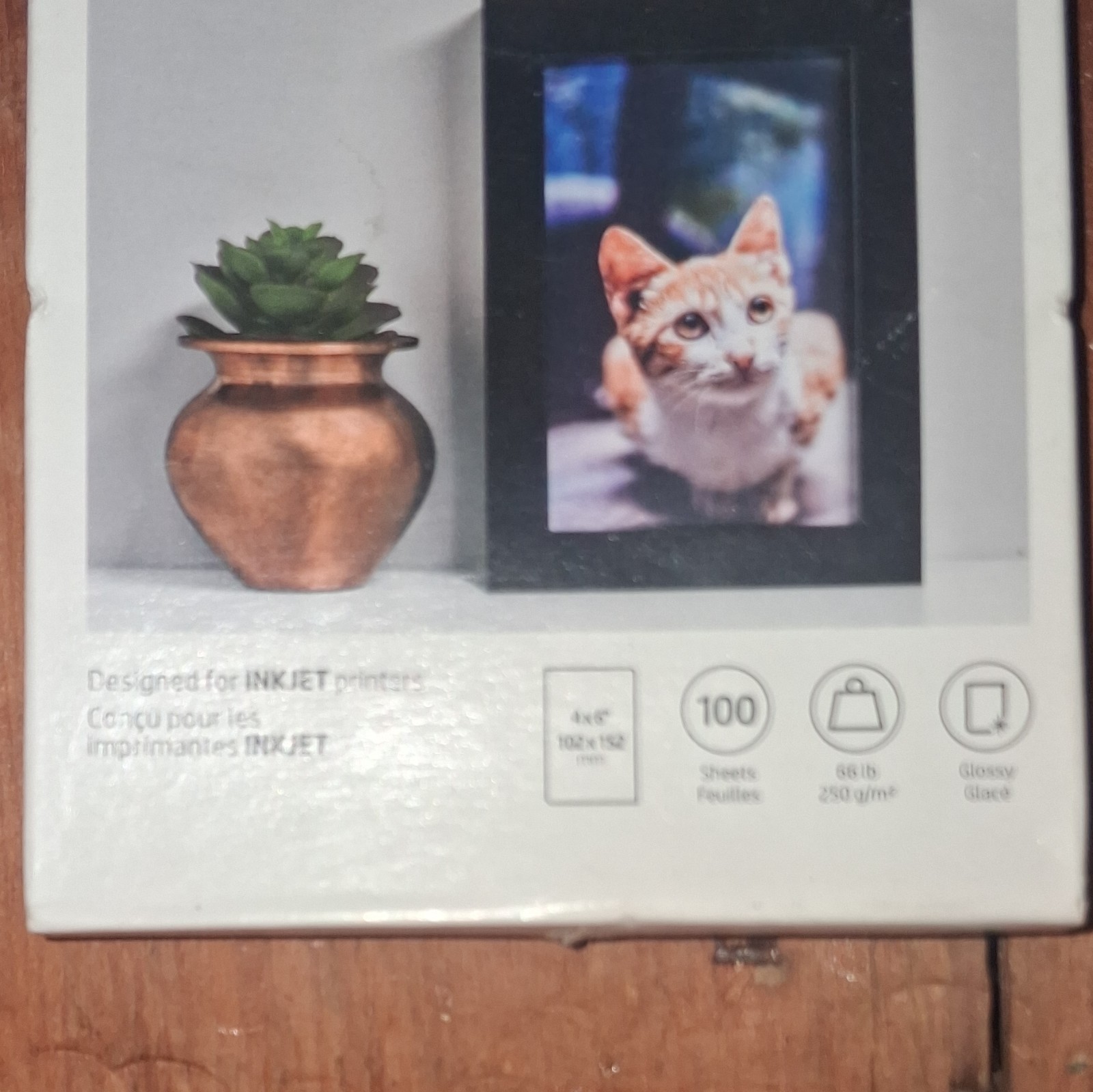 HP Advanced Photo Paper Glossy 4×6 in 250 gsm 100 Sheets Inkjet Q6638A