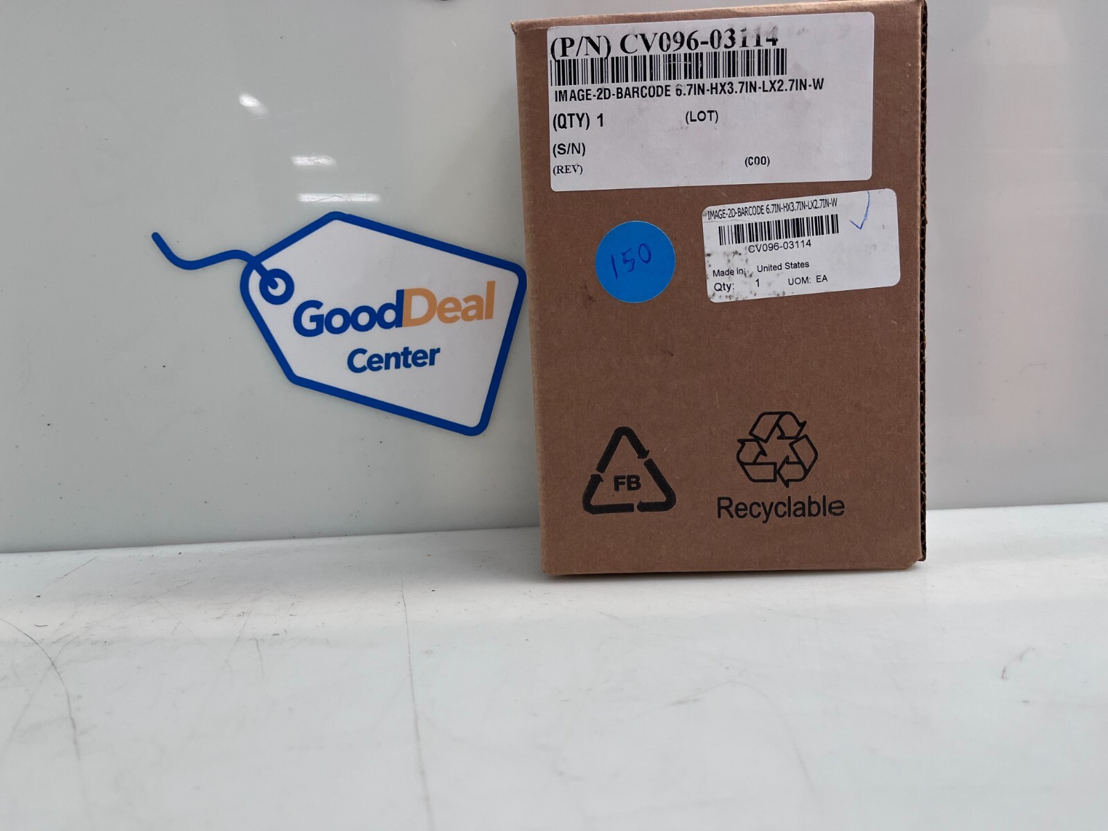 HP CV096-03114 Image-2d-Barcode 6.7in-Hx3.7in-Lx2.7in-W