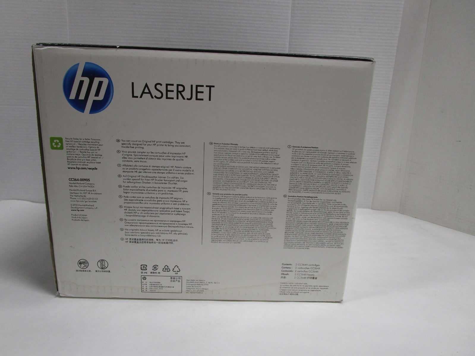 HP 64X CC364XD DUAL PACK High Yield Toner Laserjet OEM NEW OPEN BOX SEE PHOTOS
