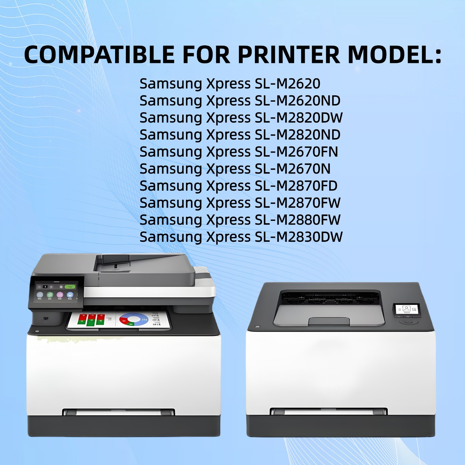 1/2/3/4 Black Toner Cartridge for MLT-D115L D115L Fits Samsung SL-M2880FW M2830D