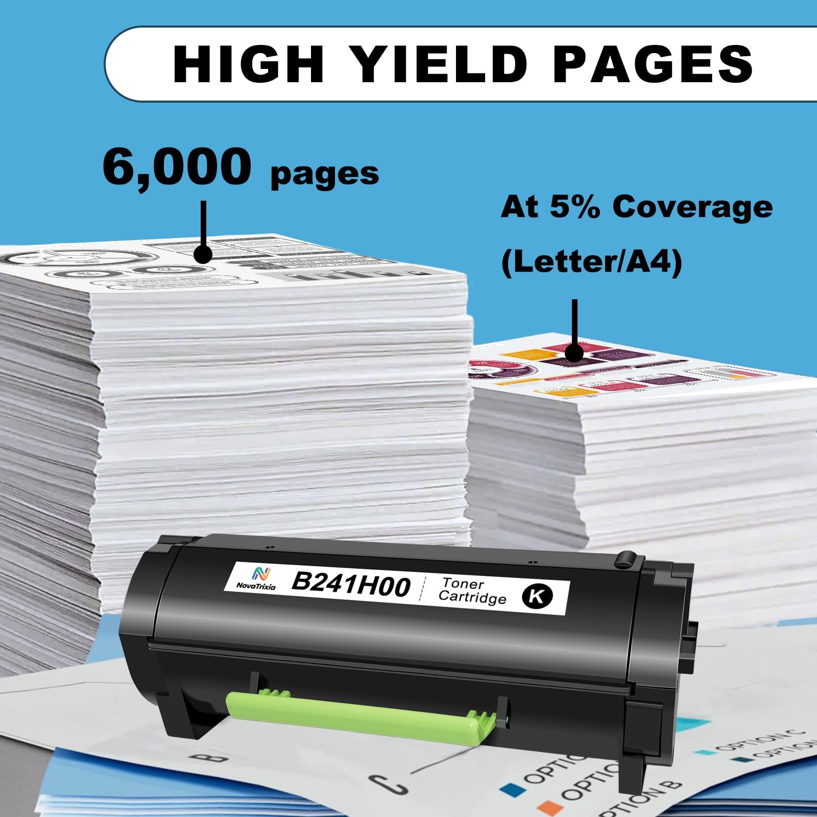 B241H00 Toner Cartridge B231000 Black Toner High Yield 6,000 Pages 1-Pack