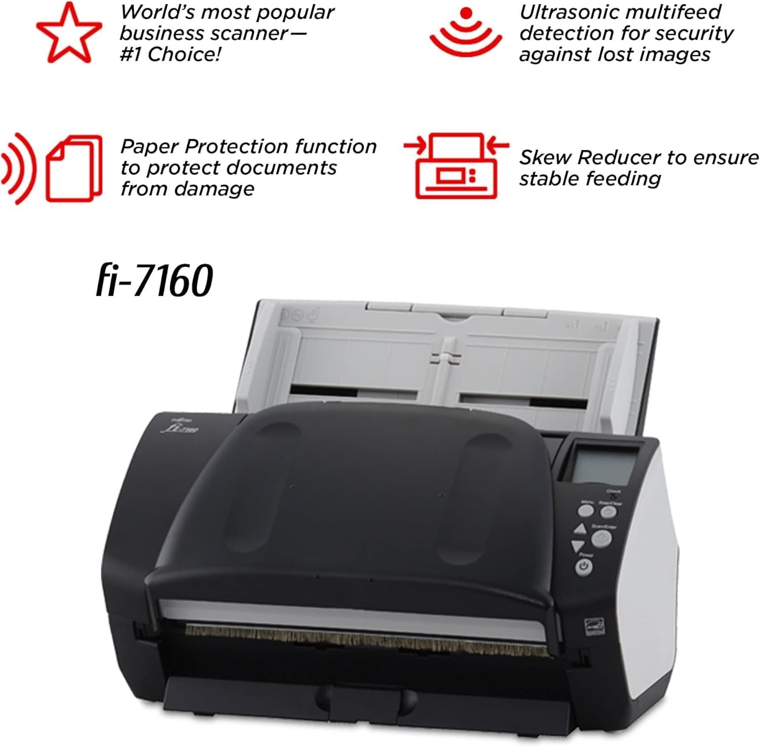 FI-7160 – Document Scanner – Duplex – 8.5 inx14 in – 600 DPIx600 DPI – UP to …