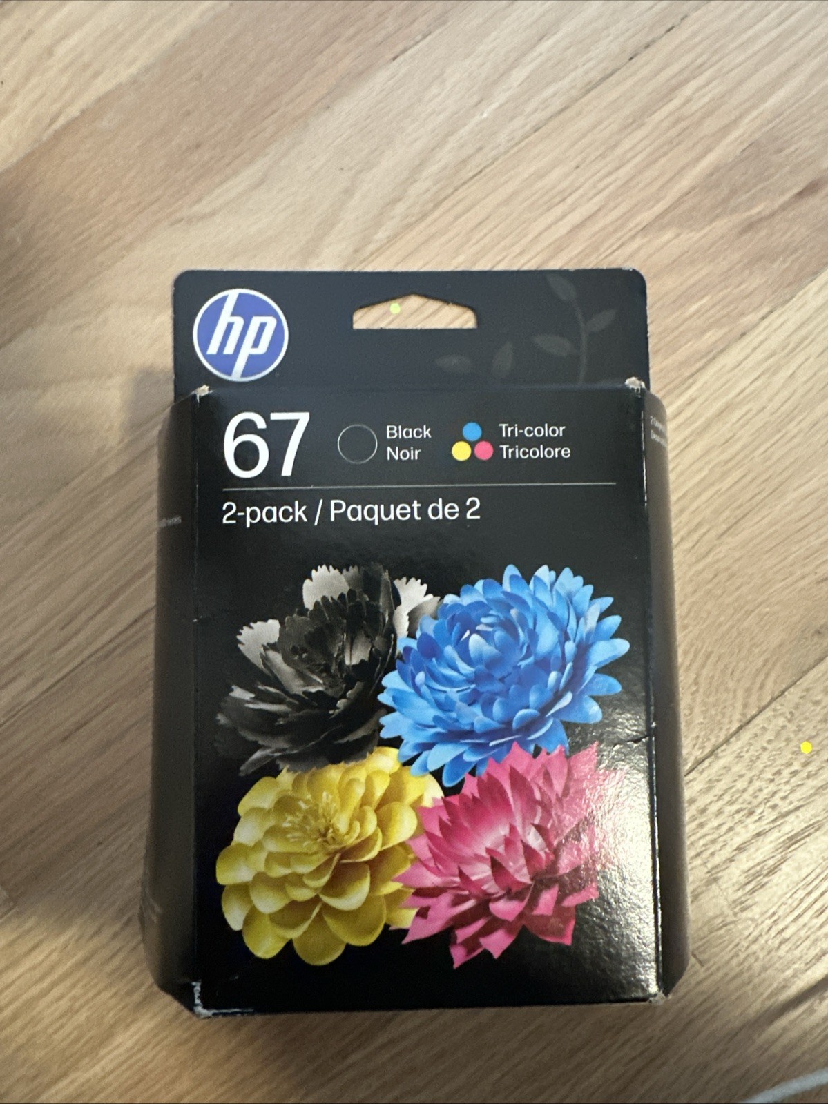 Genuine HP 62 Black ink & Tri-Color Ink Cartridge Combo exp May 2027 New