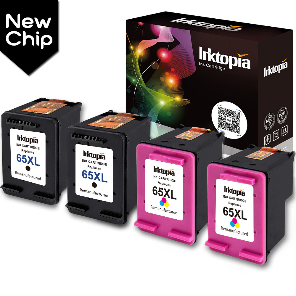 65 XL Ink Cartridge For HP Deskjet 2652 2655 3752 3755 ENVY 5010 5052 5055