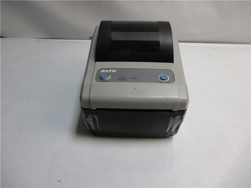 SATO CG412DT-LAN Thermal Label Printer Ethernet Tested No Adapter