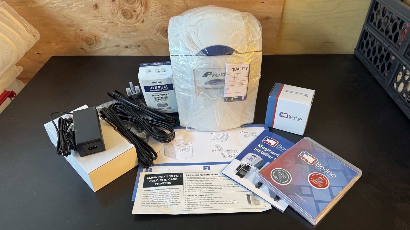 Magicard Pronto ID Card Printer & Complete Supplies Package, Bodno ID Software