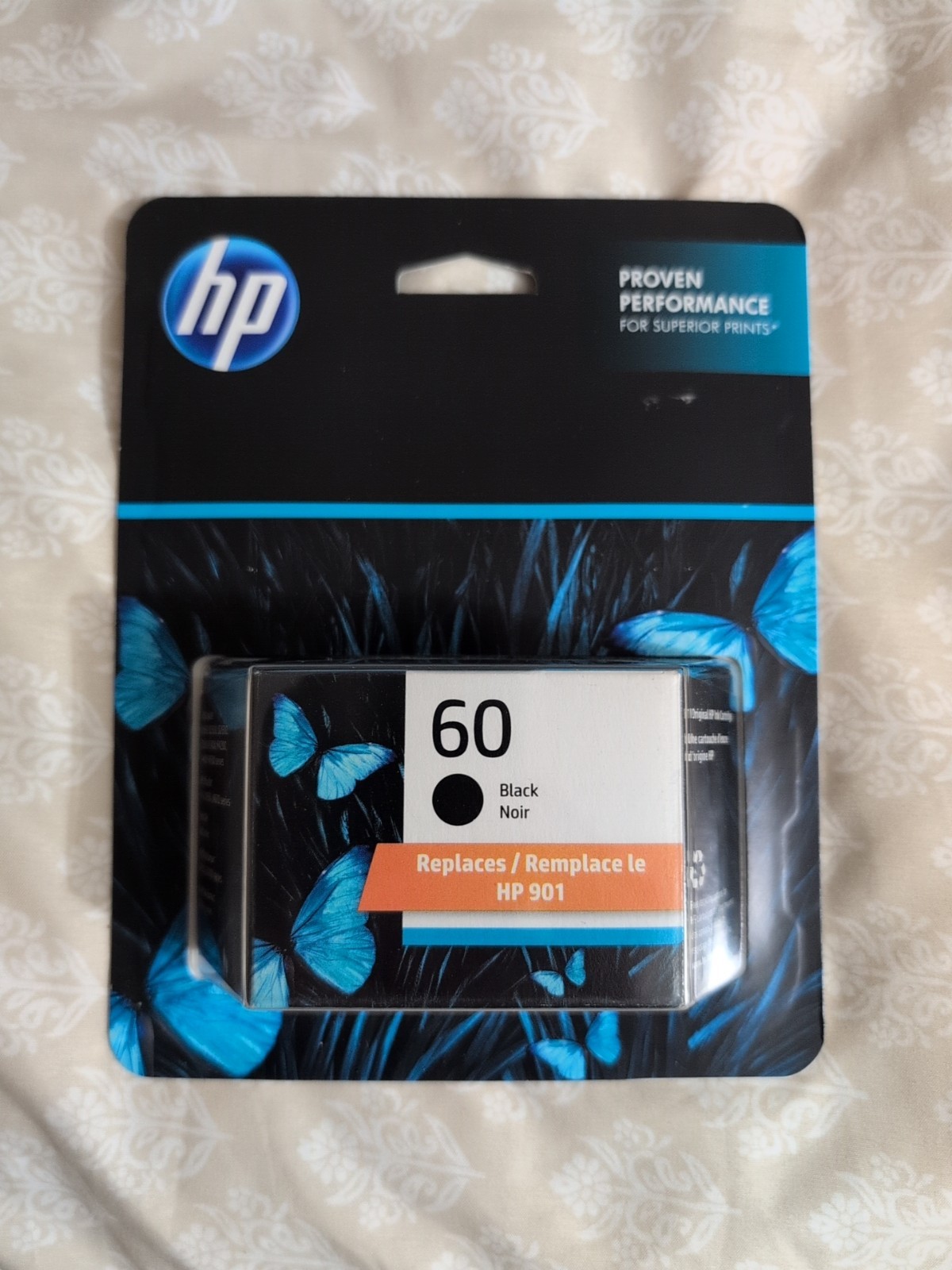 HP 60 Black Ink Cartridge Genuine New Sealed For HP DeskJet & Envy Printers