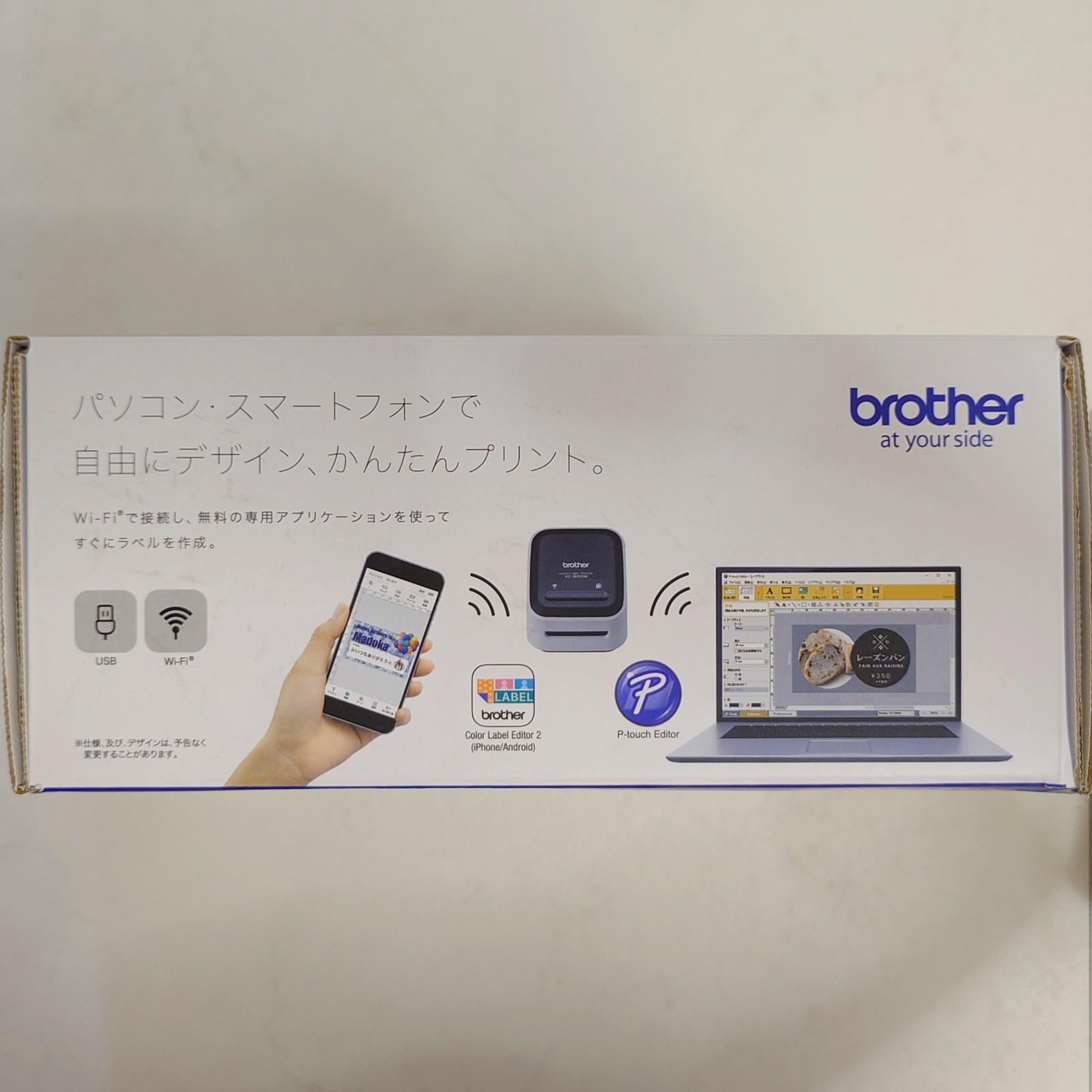 Brother Printer VC-500W + Thermal Color Label Printer+2Roll Cassettes Fedex
