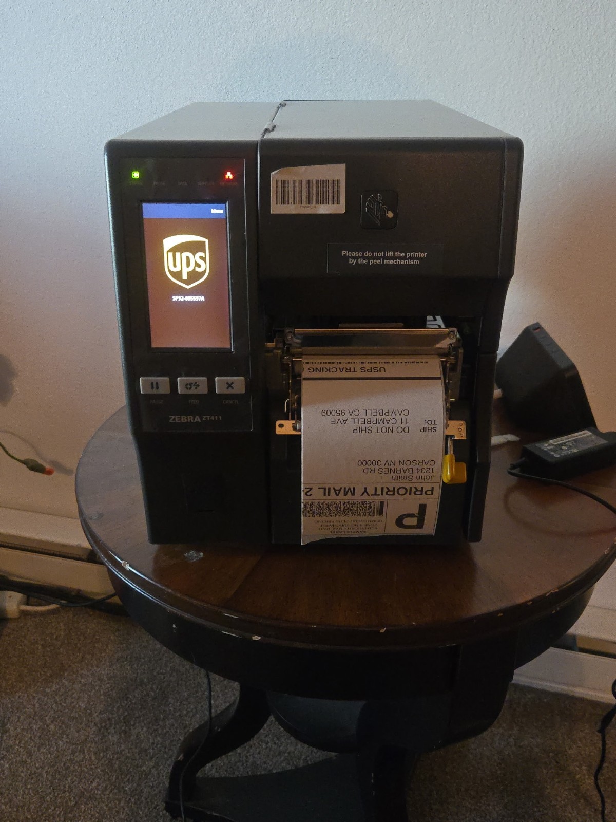 Zebra ZT411 Thermal Barcode Label Printer Used Great Condition