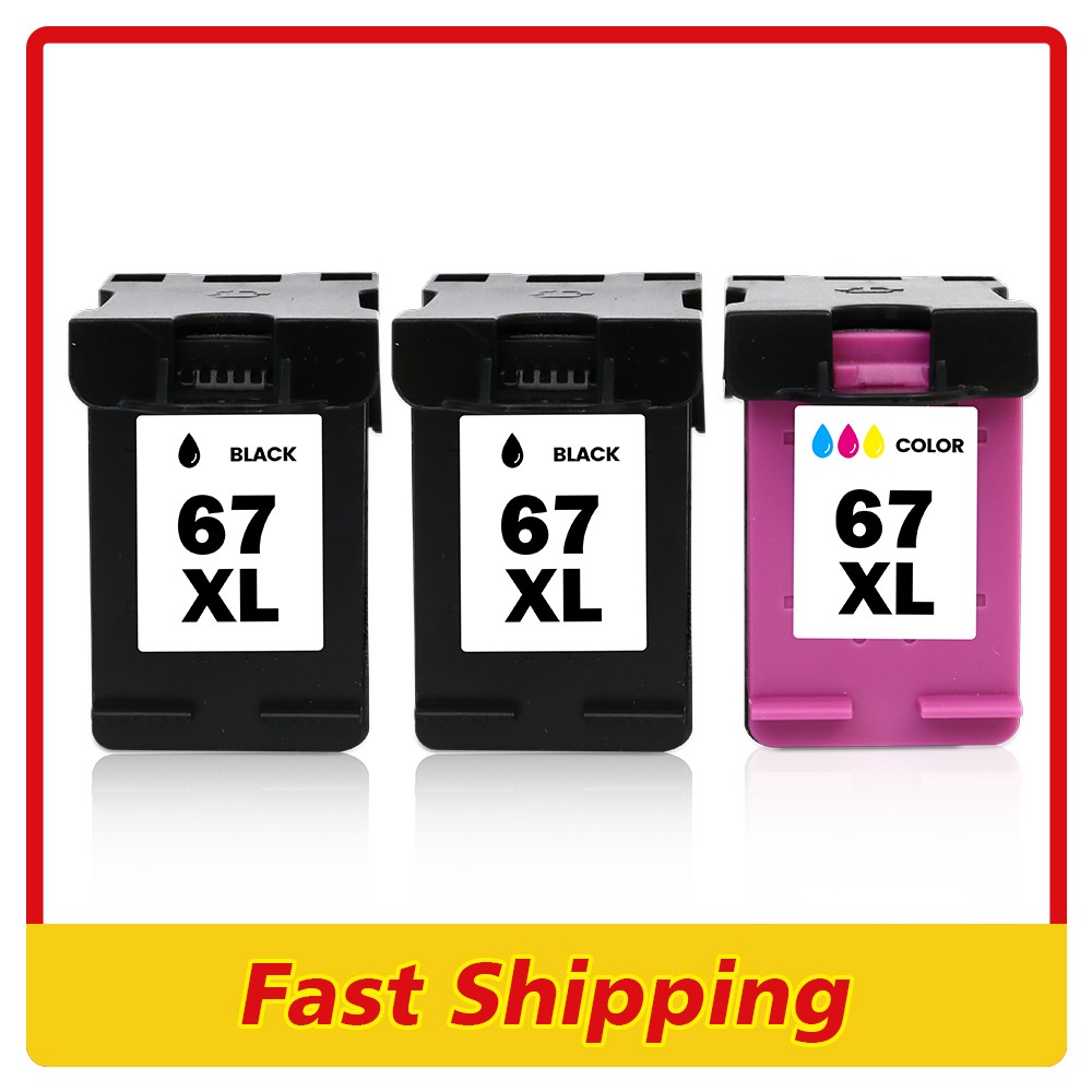 Multi-Pack 67XL Ink Cartridge for HP DeskJet 1255 4200 ENVY 6052 6055 6455 Lot