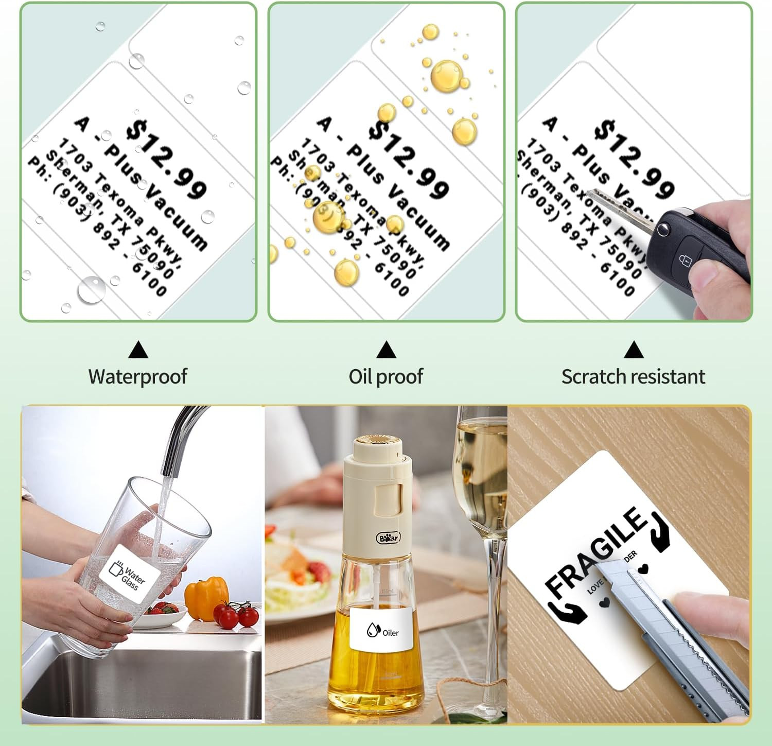 Phomemo Thermal Labels-For M110/M100/M220/M221/M108,1.57″X1.18″(40X30Mm),Name La