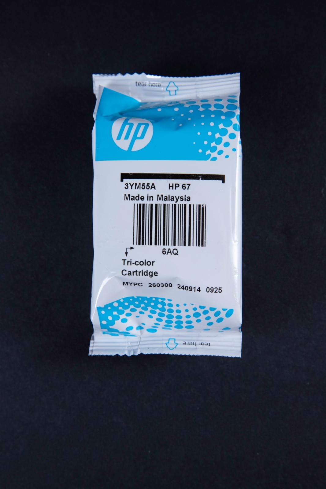 SEALED HP67 TRI-COLOR PRINTER INK CARTRIDGE – Single