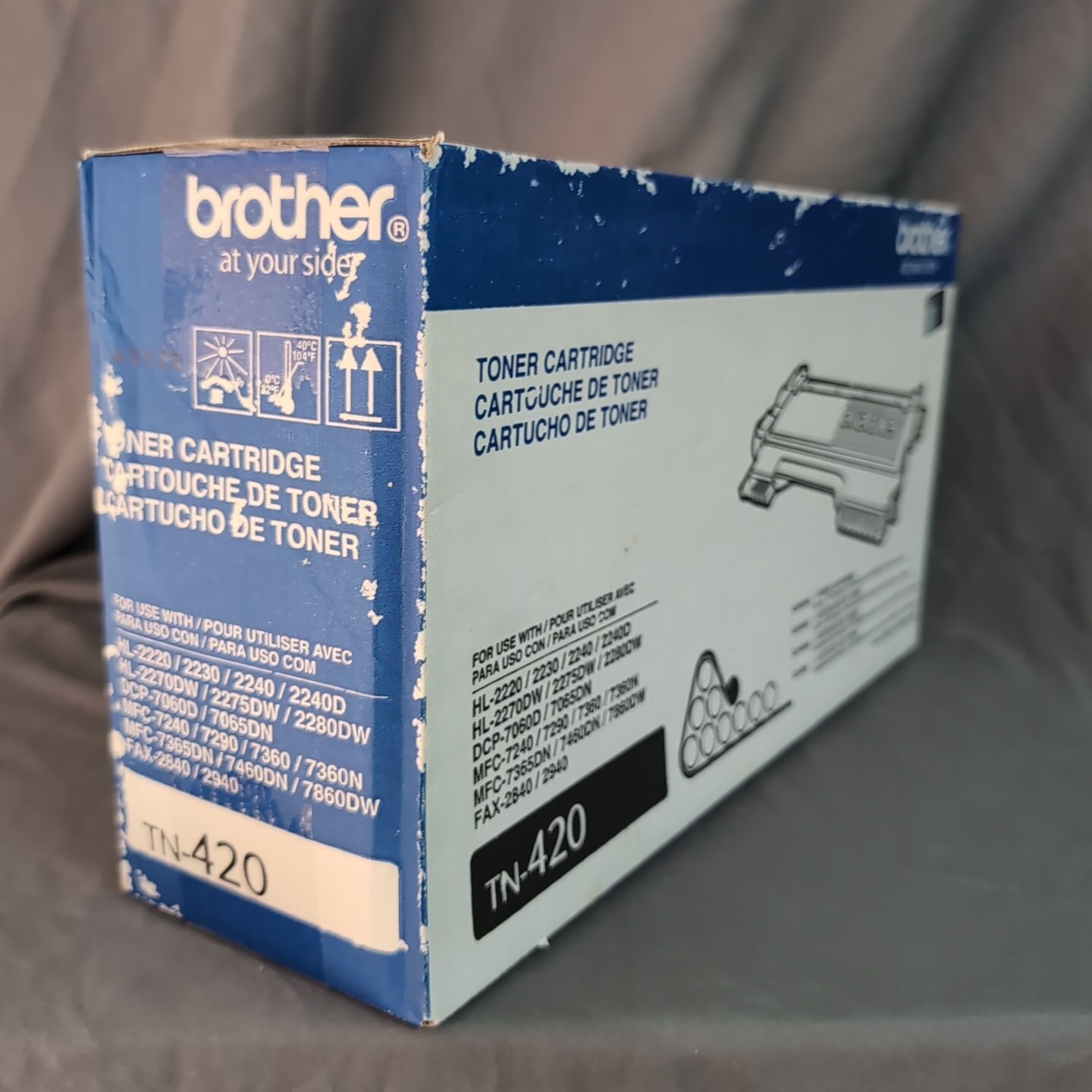 Black Toner Cartridge 012502626763 Brother TN-420 Genuine New OEM Sealed Box