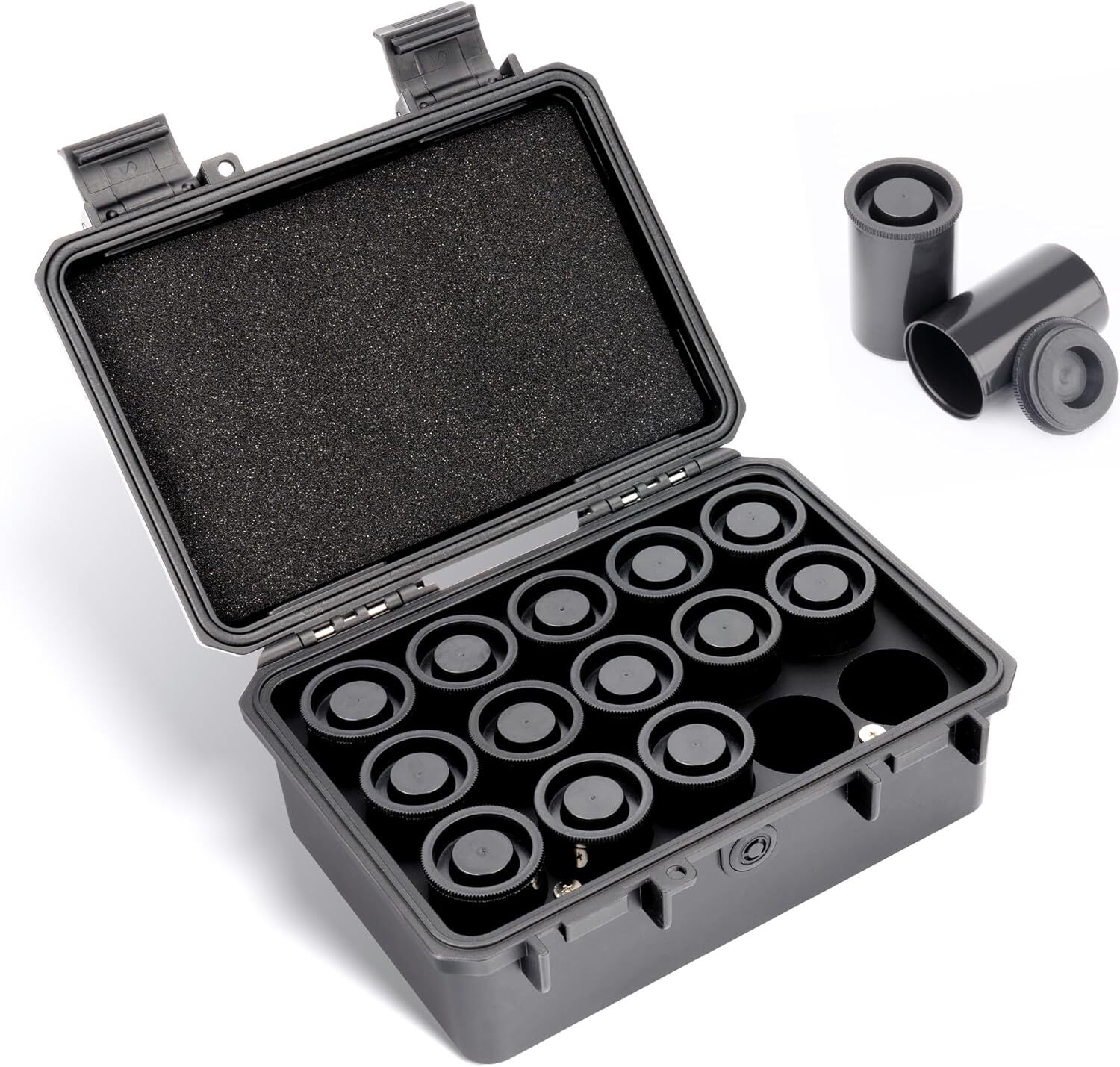 JJC Heavy Duty 35mm Film Case Holder for 15 Rolls of 135 For