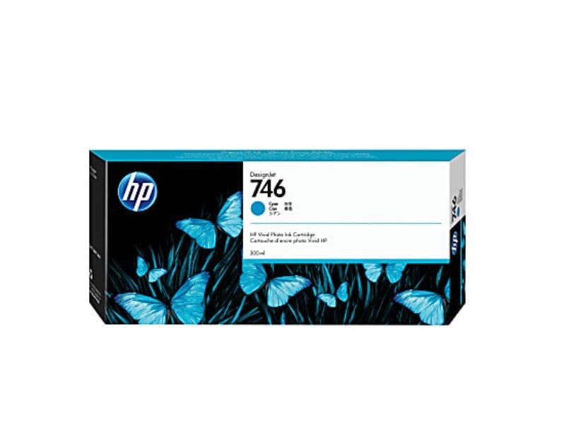 **EXP 2024** HP 746 P2V80A Cyan Designjet Ink Cartridge