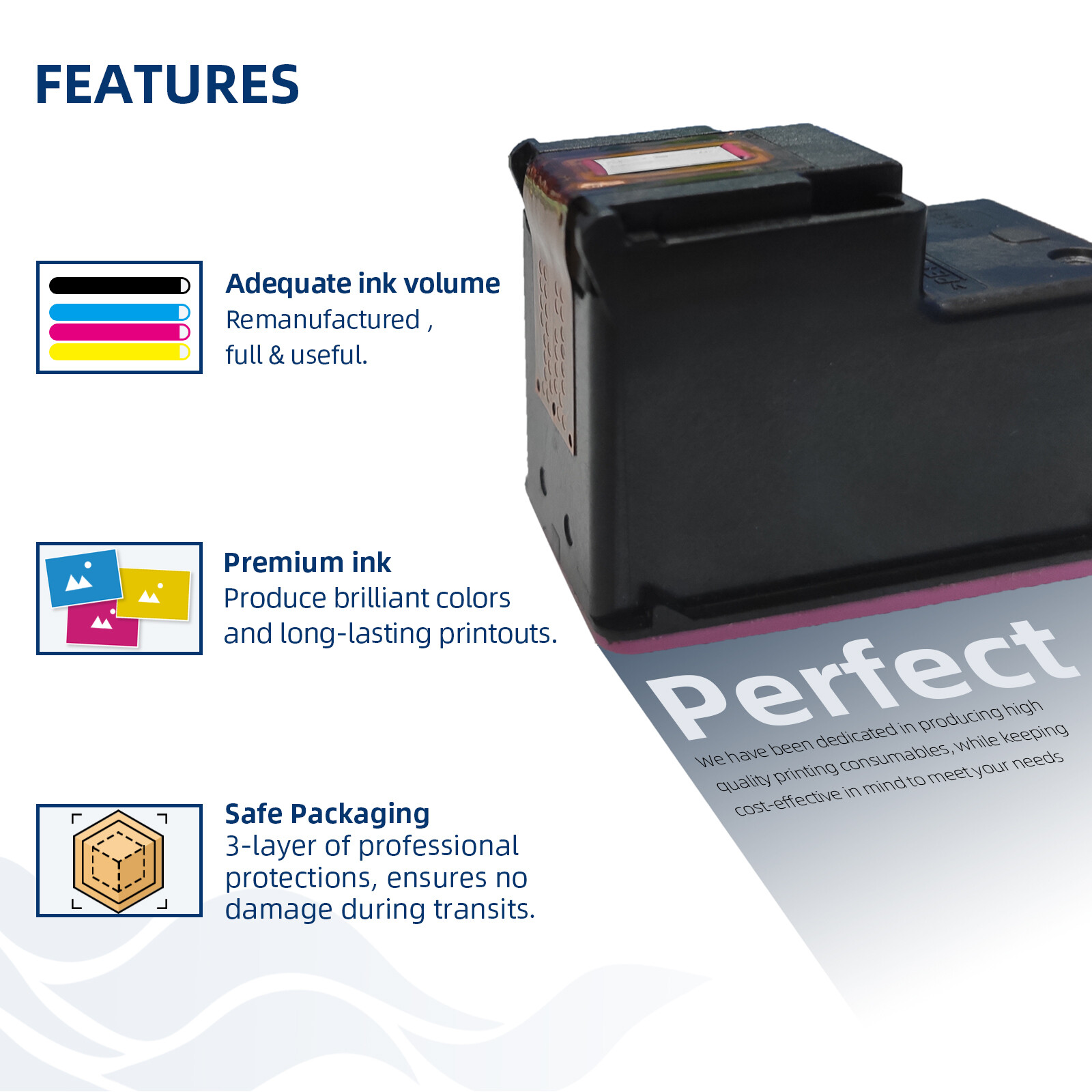 67XL Ink Cartridges for HP 67 XL Deskjet 2755e 4155 4158 Envy 6010 6055 Printer