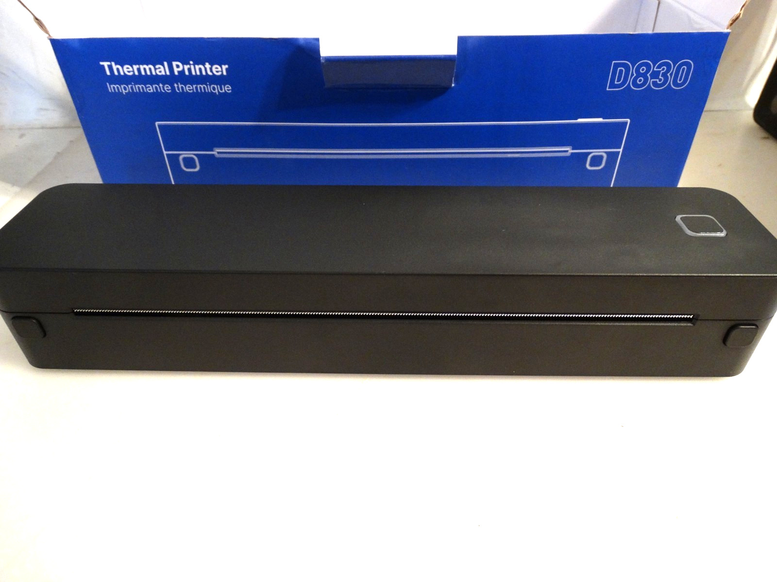 D830 Portable Thermal Printer USB A4 Black & White 203×203 DPI