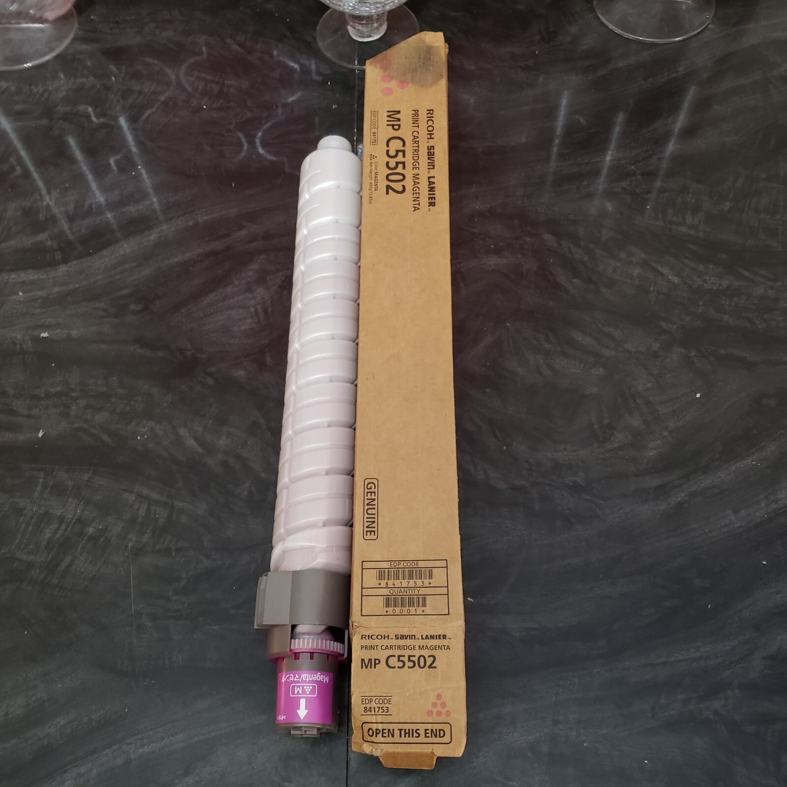 Genuine Ricoh MP C5502 Replacement Toner Magenta Print Cartridge 841753 OEM